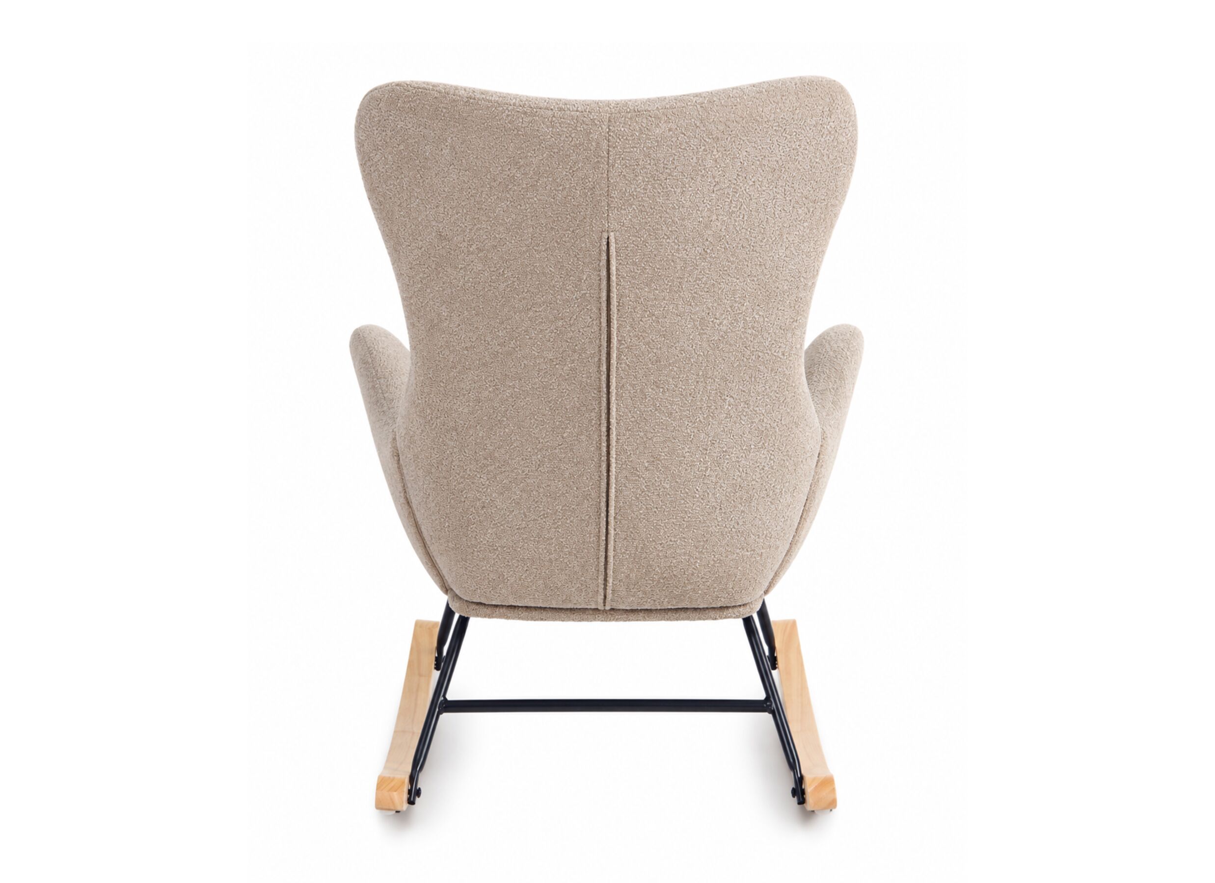 Aperçu - Fauteuil à bascule Hakka 67x70x91cm - tissu - taupe