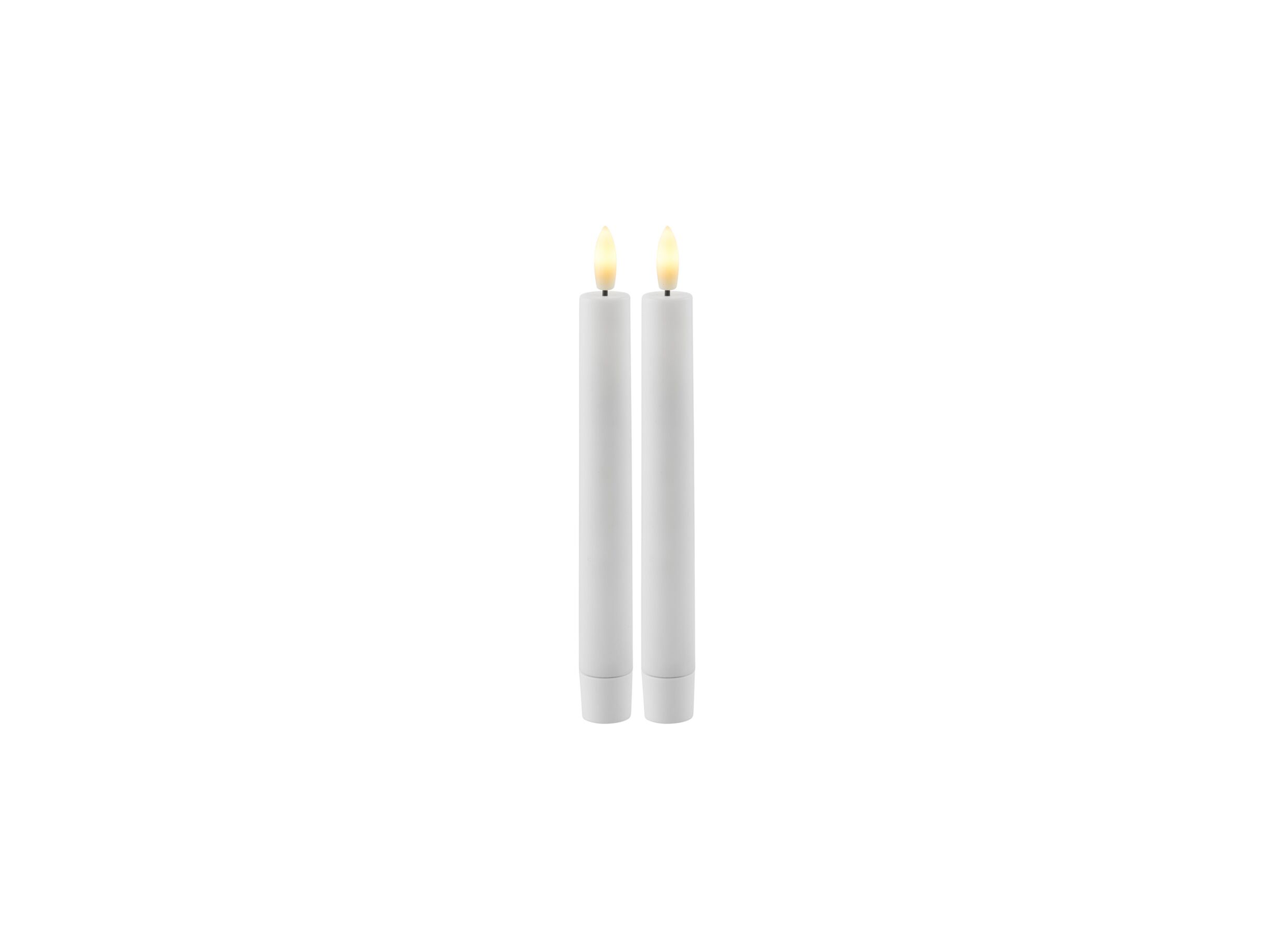 Bougie à LED Sille Rechargeable blanc lot de 2 - Bougie à LED Sille Rechargeable blanc lot de 2