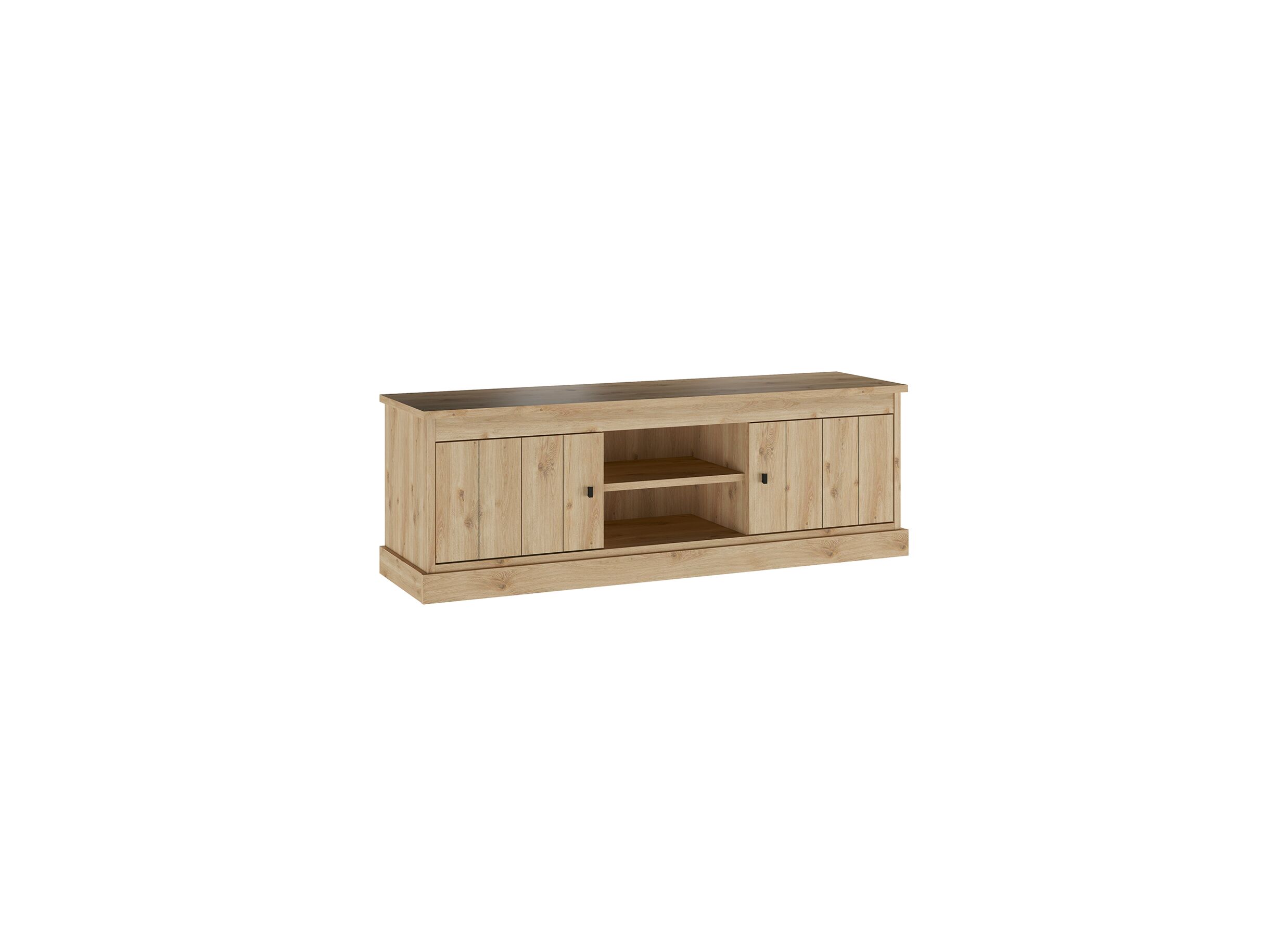 Meuble TV moderne Valencia 155cm - Meuble TV Valencia 155cm - melamine - chêne clair