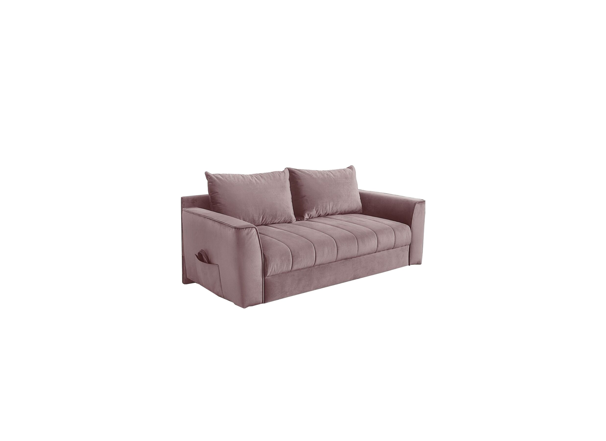 Zetelbed Rick 2-zit - stof - roze
