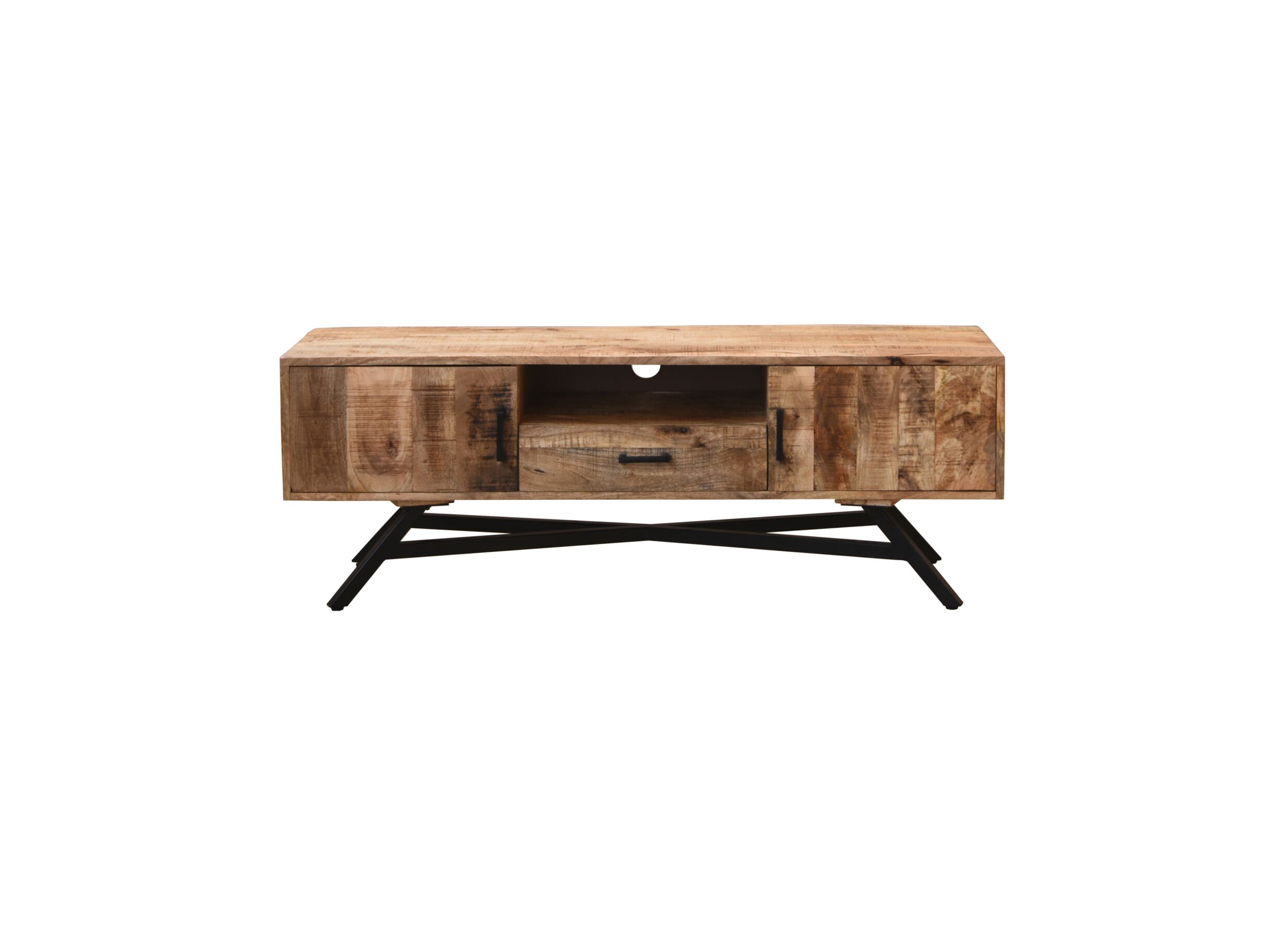 Meuble TV Tarth bois massif 145cm