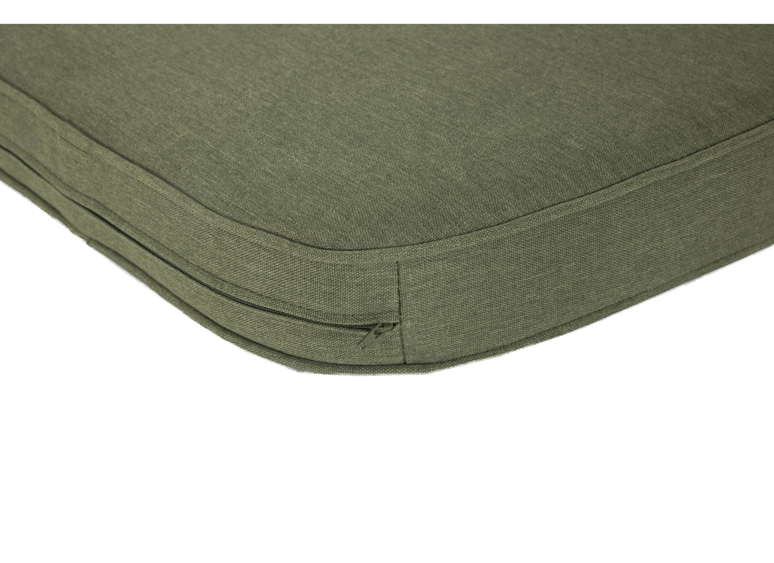 Detail - Coussin en osier Jono 46x49cm - fibre polyester - vert