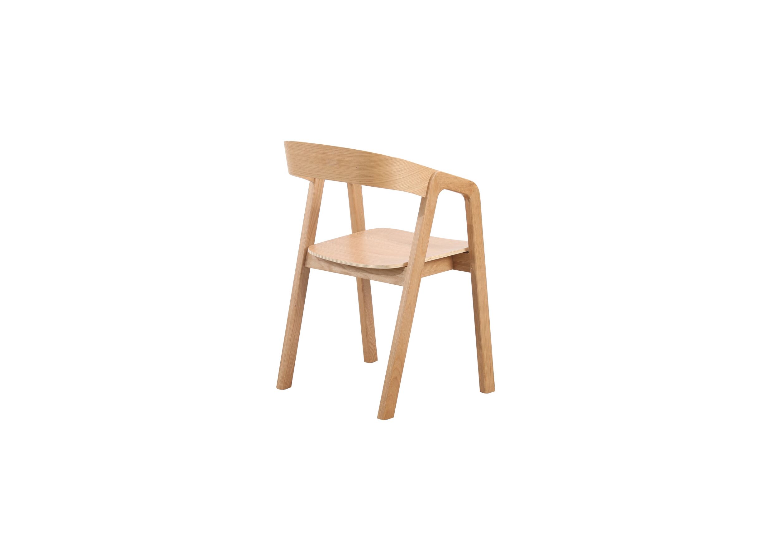 Aperçu - Chaise Pearson 50x54x80cm - placage chêne contreplaqué - naturel