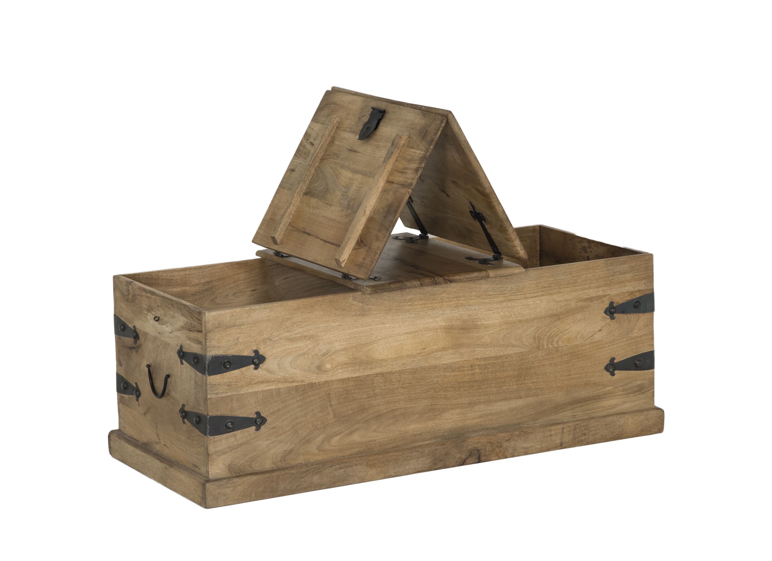 Indeling - Salontafel Cyclops 118x53cm - hout massief - naturel
