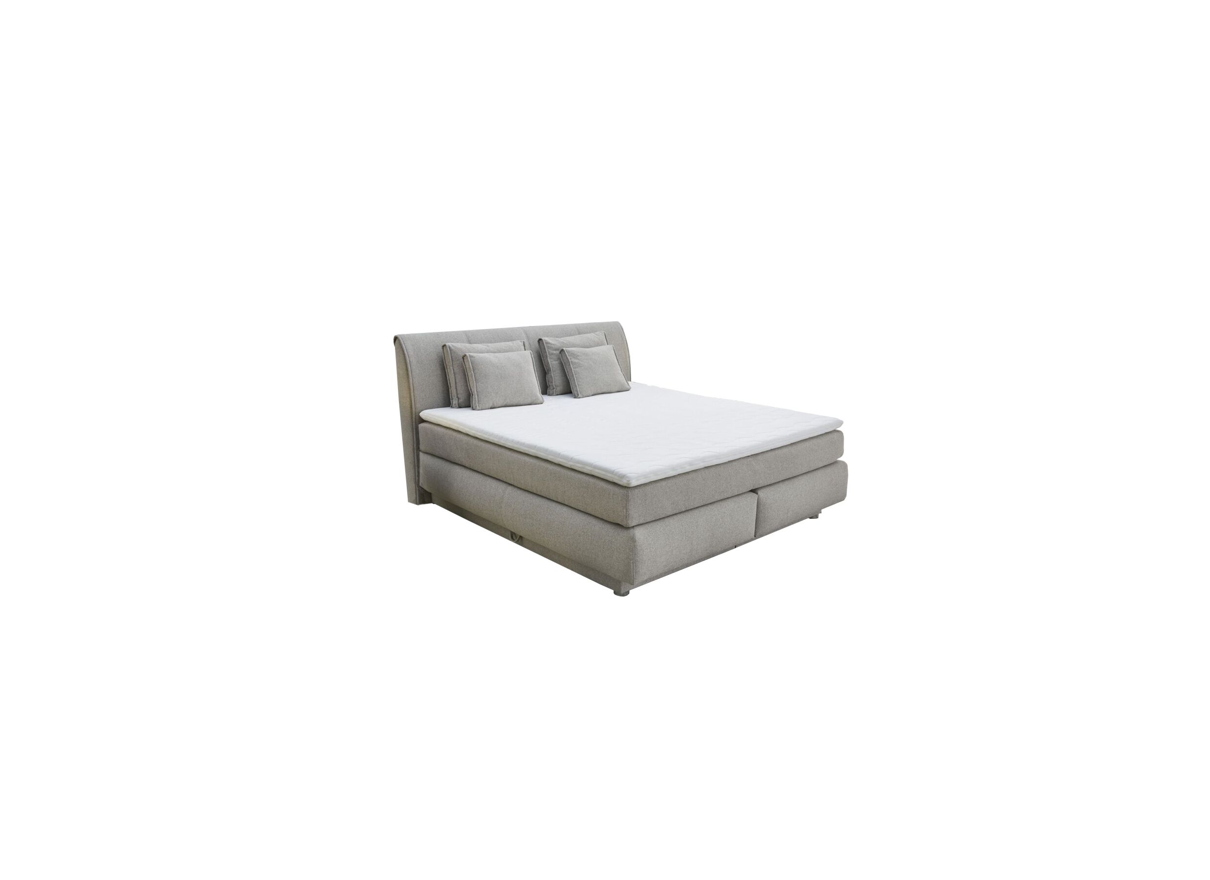 Boxspring Carla Max 180x200cm avec rangement tissu beige - Boxspring Carla Max 180x200cm avec rangement tissu beige