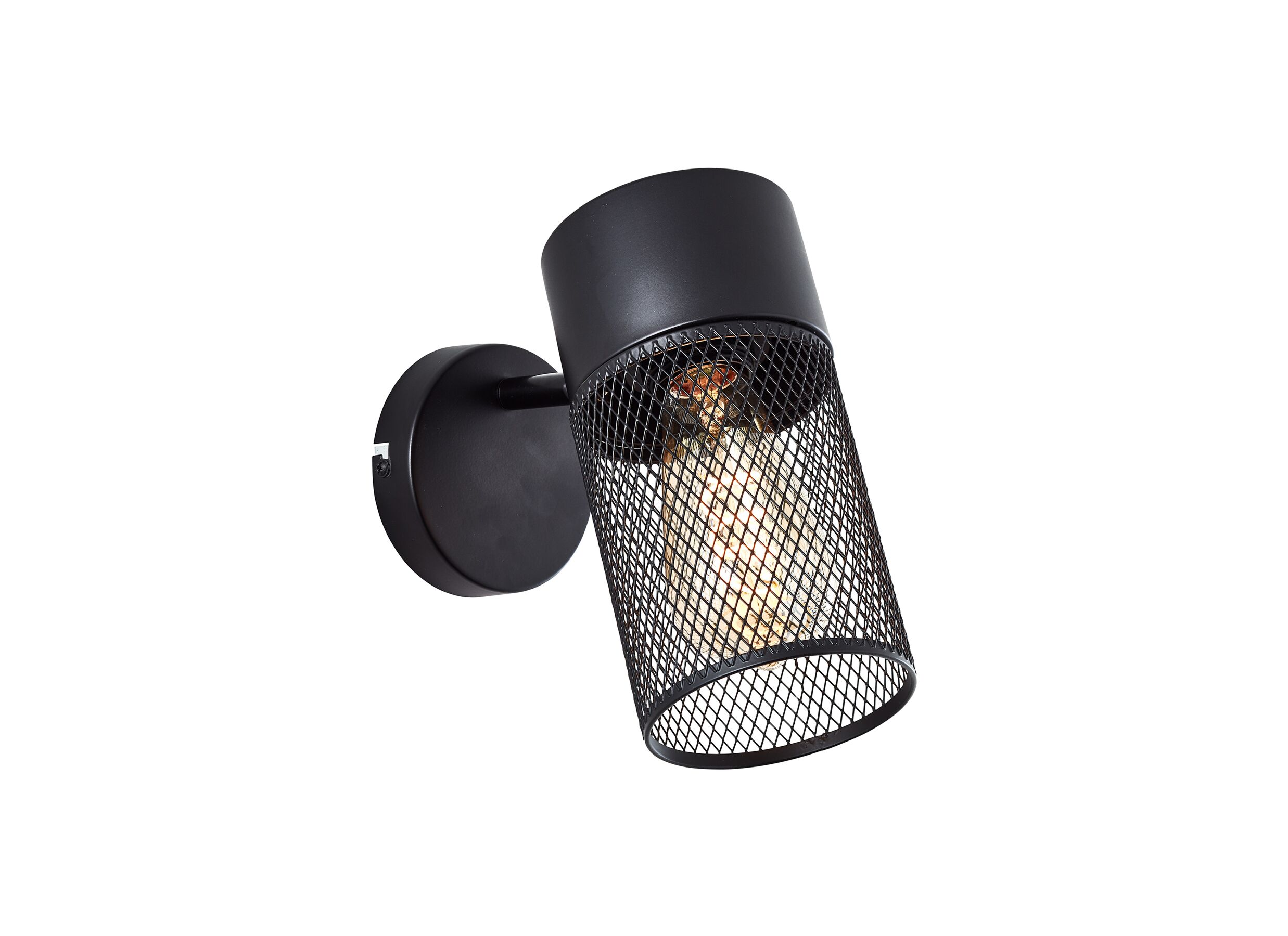 Wandlamp Kamolo zwart mat 40W E27