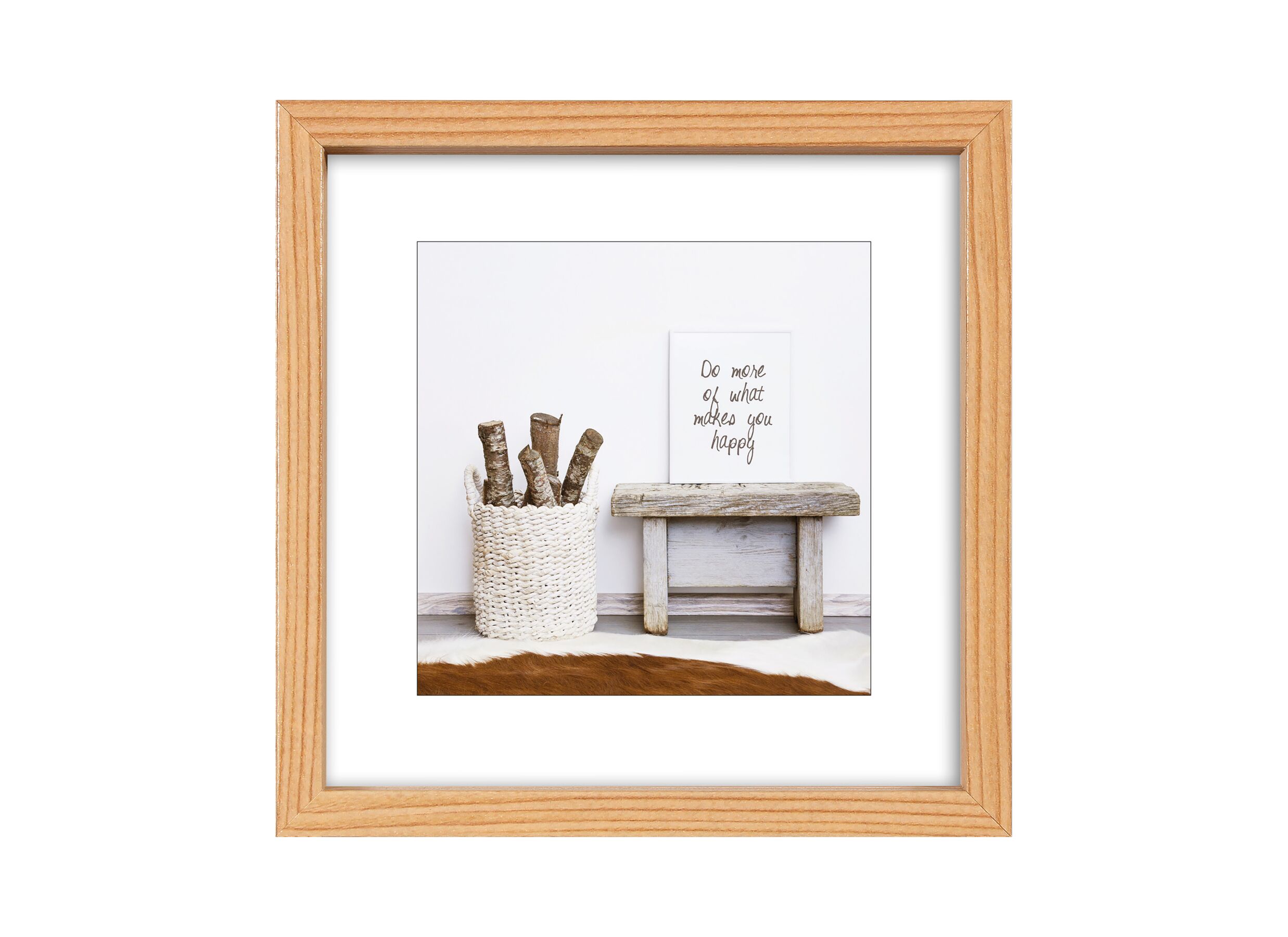 Plus Important - Cadre photo Brasil 13x13cm - FSC mix - naturel
