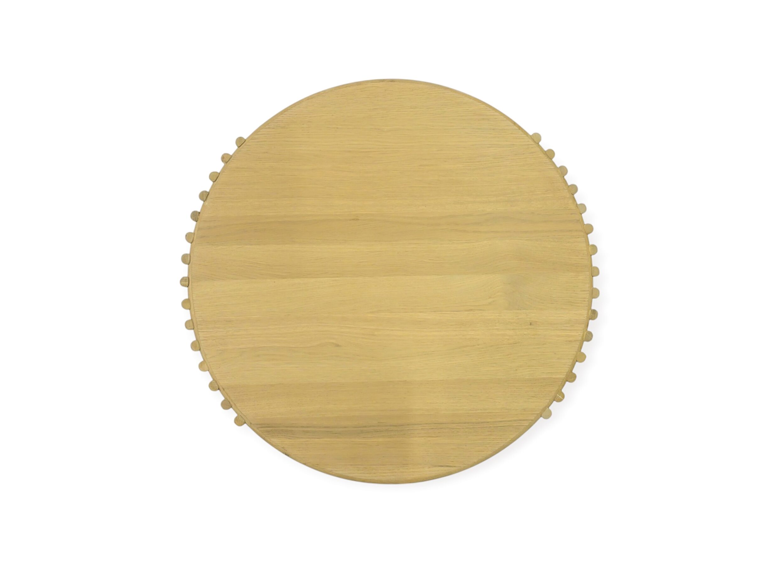 Overzichtsfoto - Salontafel Bulli 78x76x46cm - hout massief & fineer - naturel