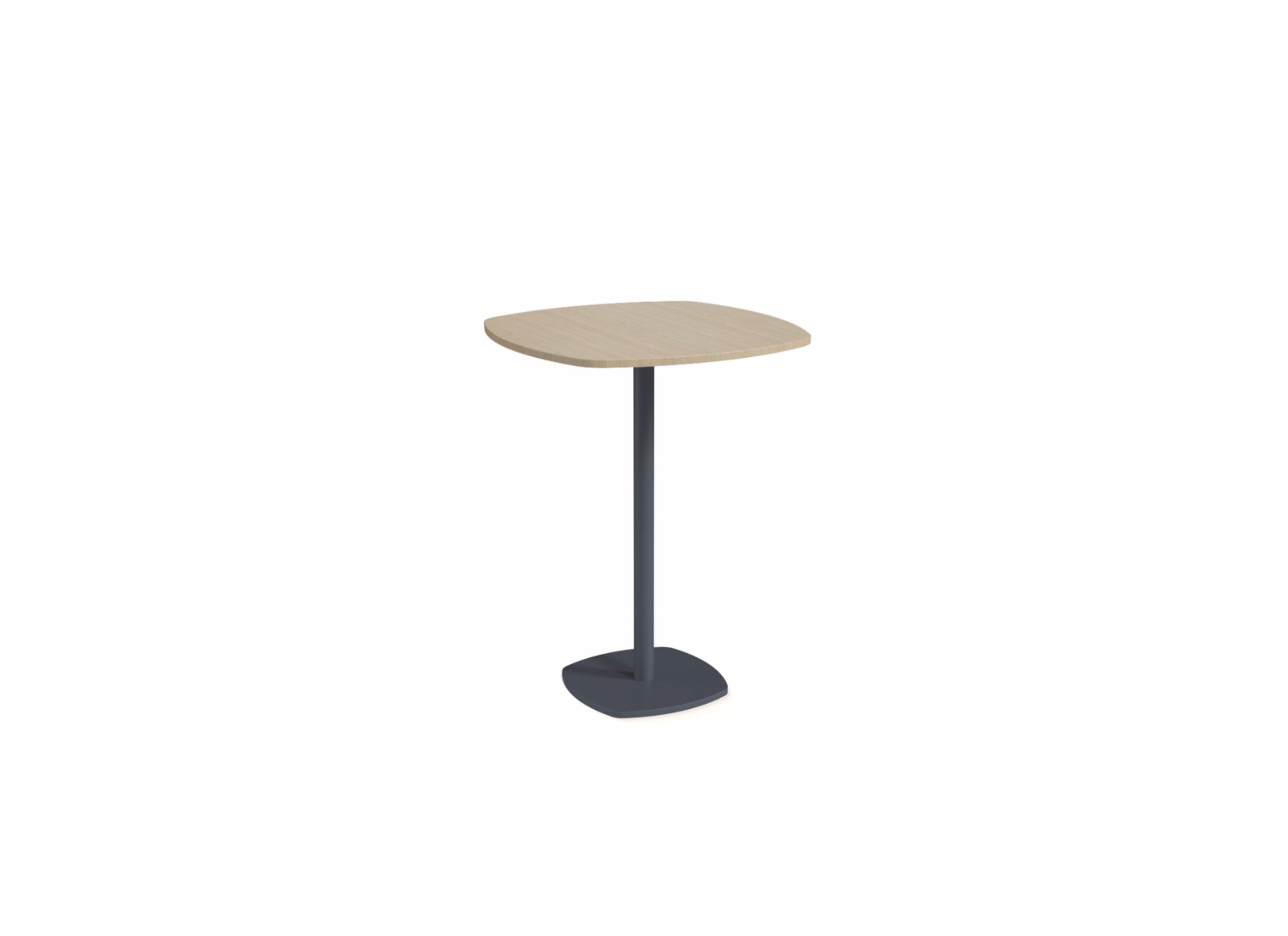 Bartafel Circa 70x70cm - HPL & staal - eik