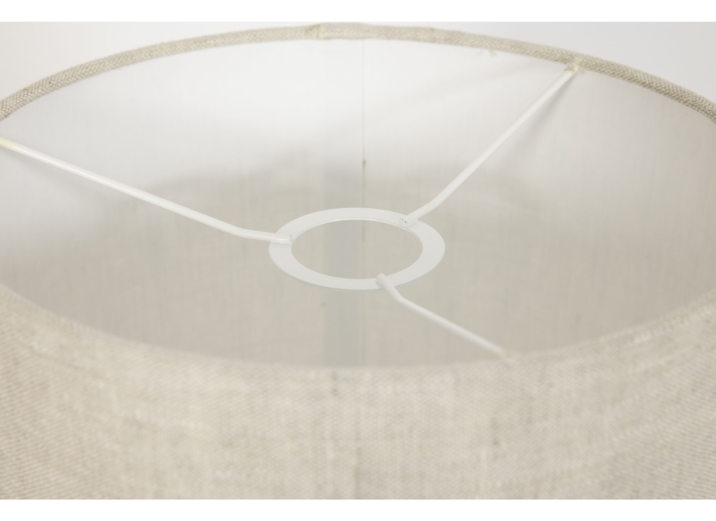 Detailfoto - Lampenkap Ø35cm - stof - beige