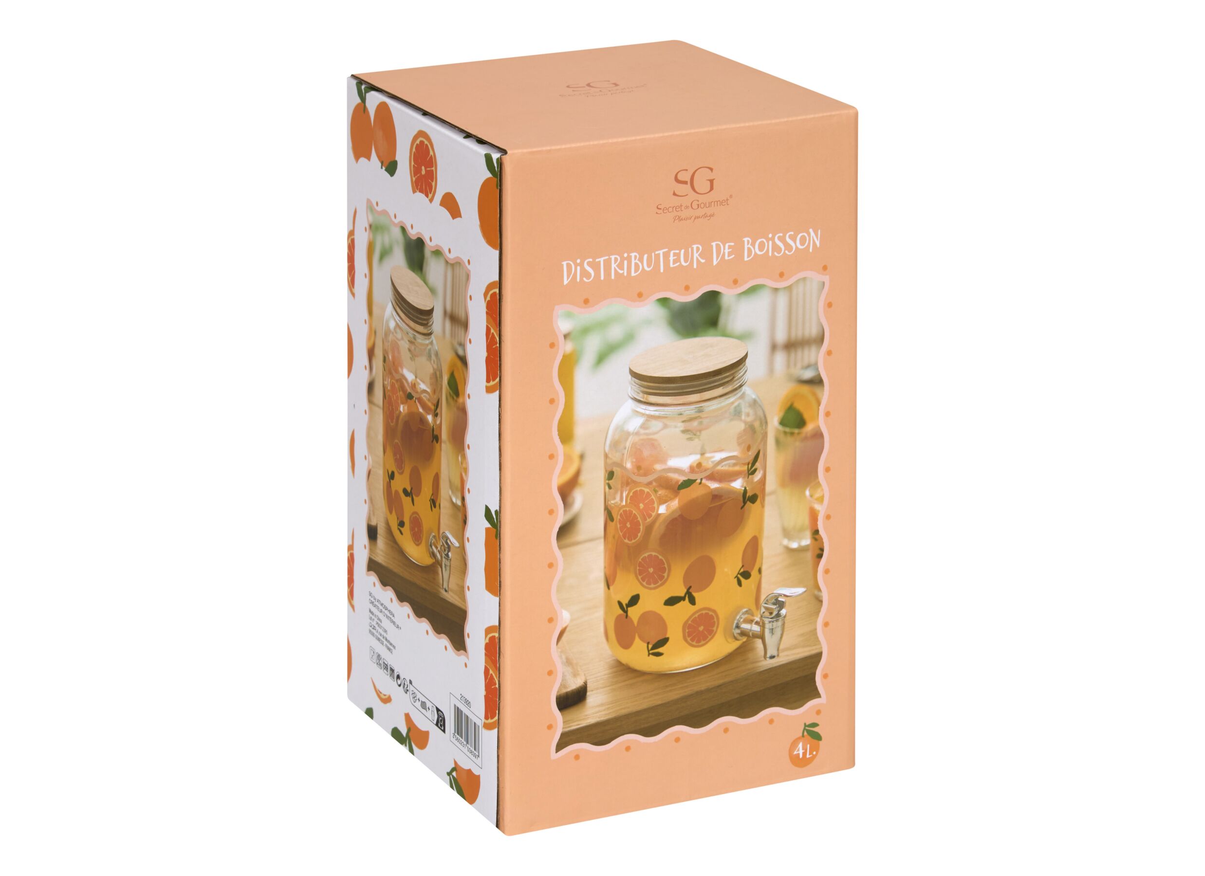 Configuration - Distributeur de boissons Fruity 3L - verre - transparent