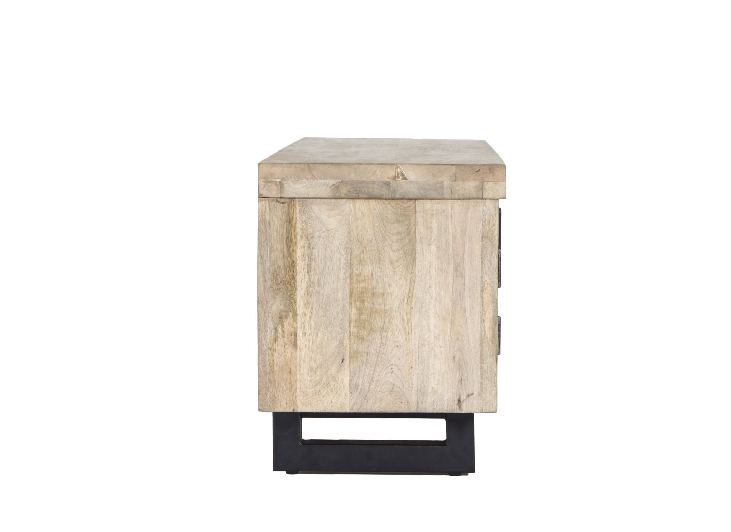 Tv-meubel Boqueria 180x42,5cm - mango massief & metaal - naturel