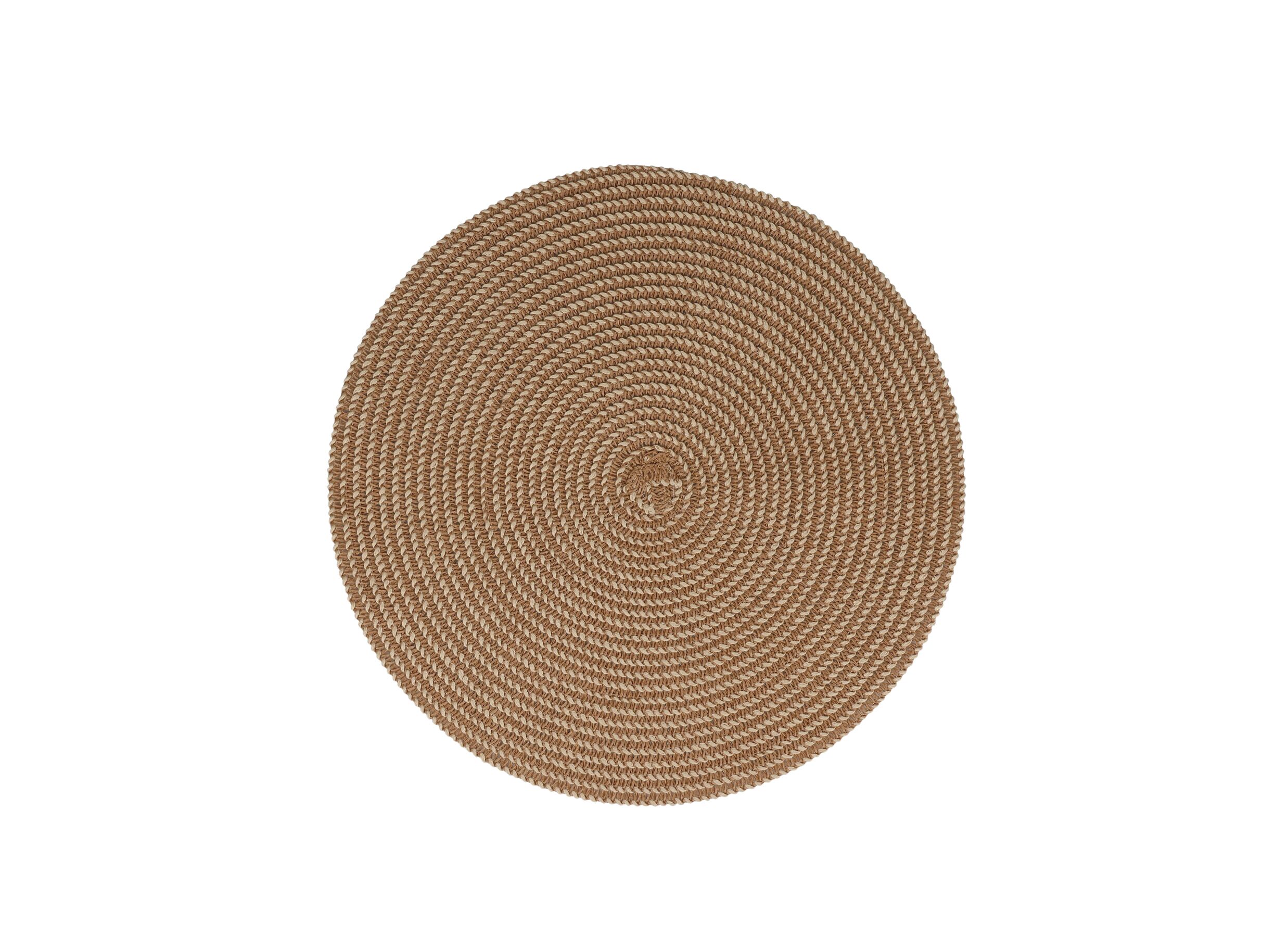Placemat Tabletop Ø36cm - polyester - beige - Set de table Tabletop Ø36cm - polyester - beige