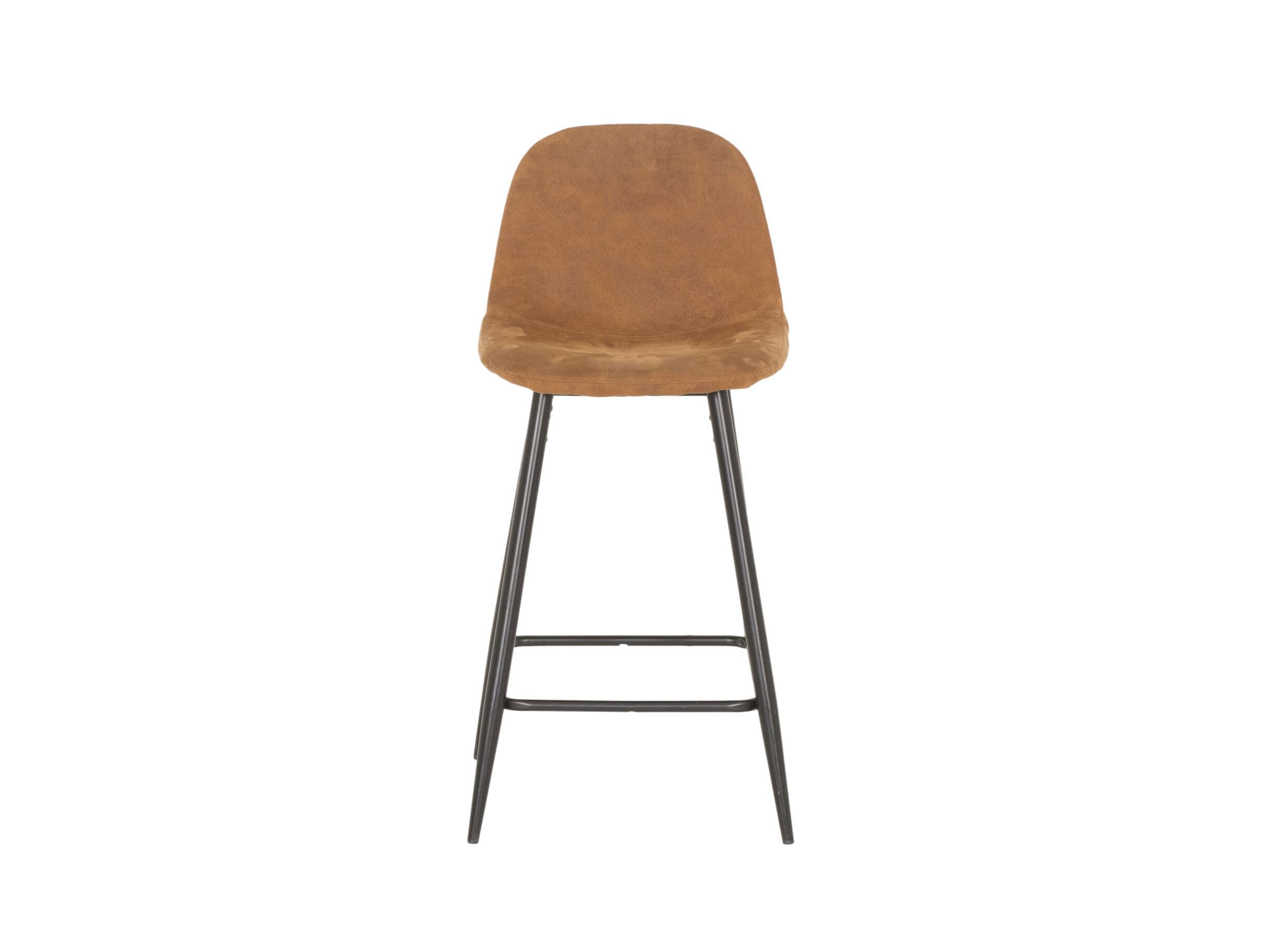 Chaise de bar Speech HA65cm - tissu - cognac