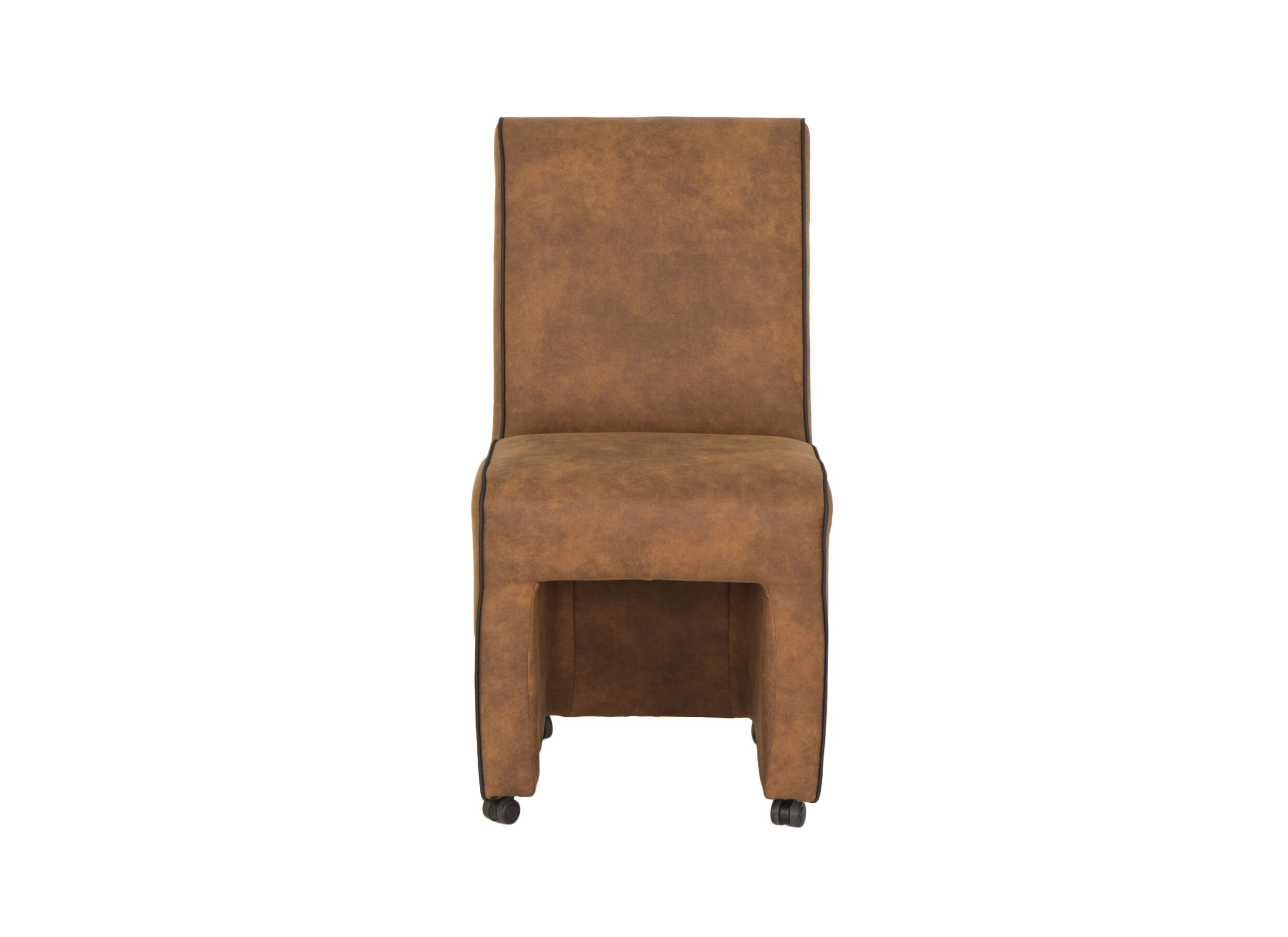 Stoel Cowboy 51x60x95cm - microvezel - cognac preston
