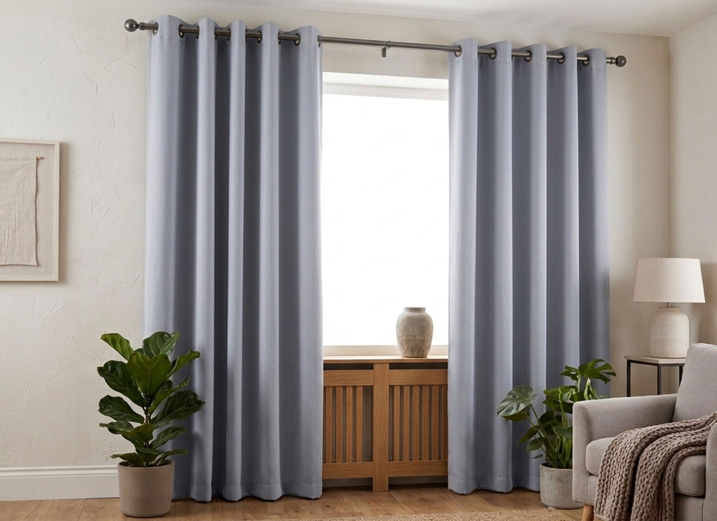 AI Generated - Rideau occultant Ultra 140x240cm - polyester - gris
