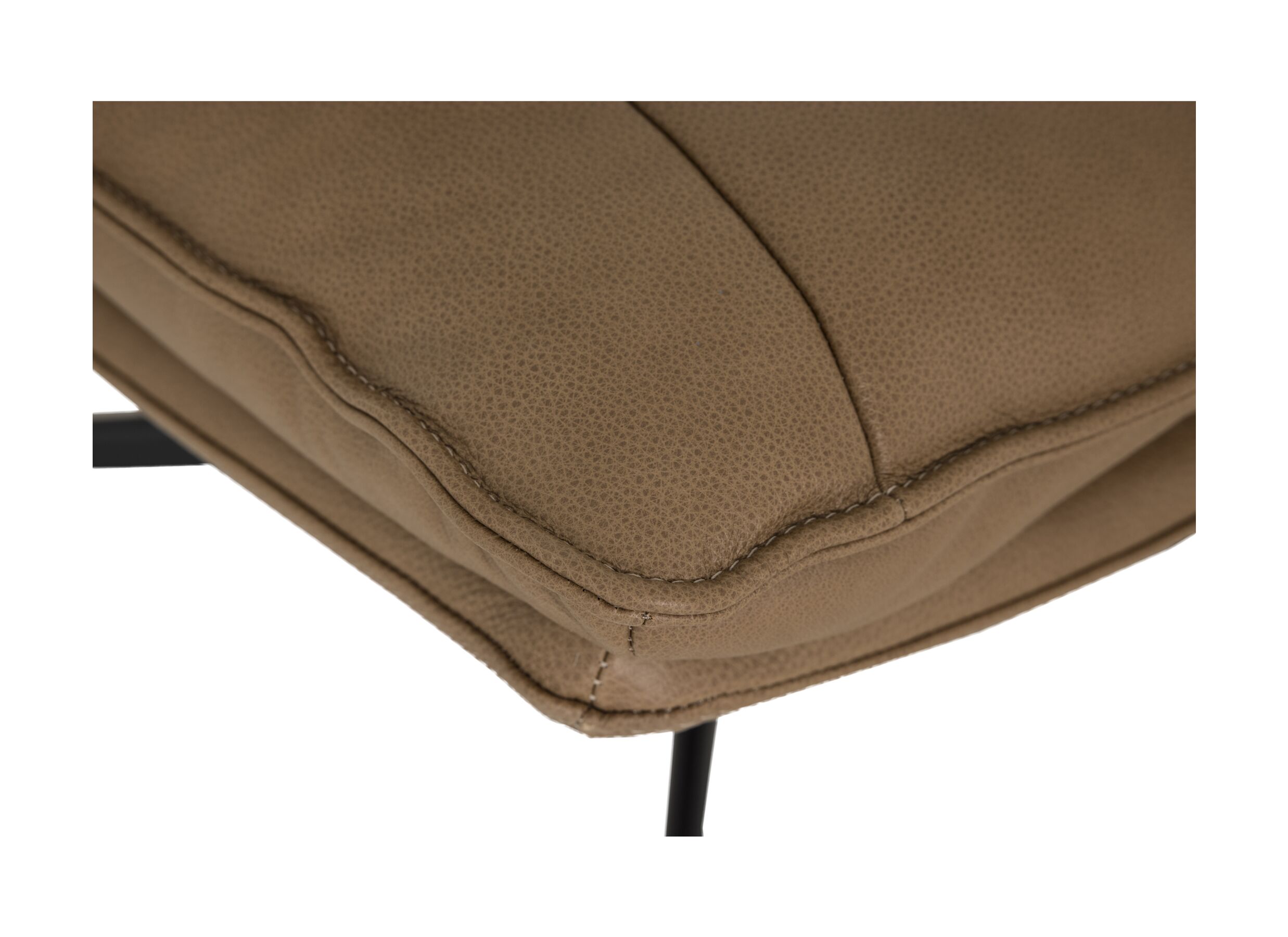 Detailfoto - Draaifauteuil A8036 75x90x87cm - leder - cognac