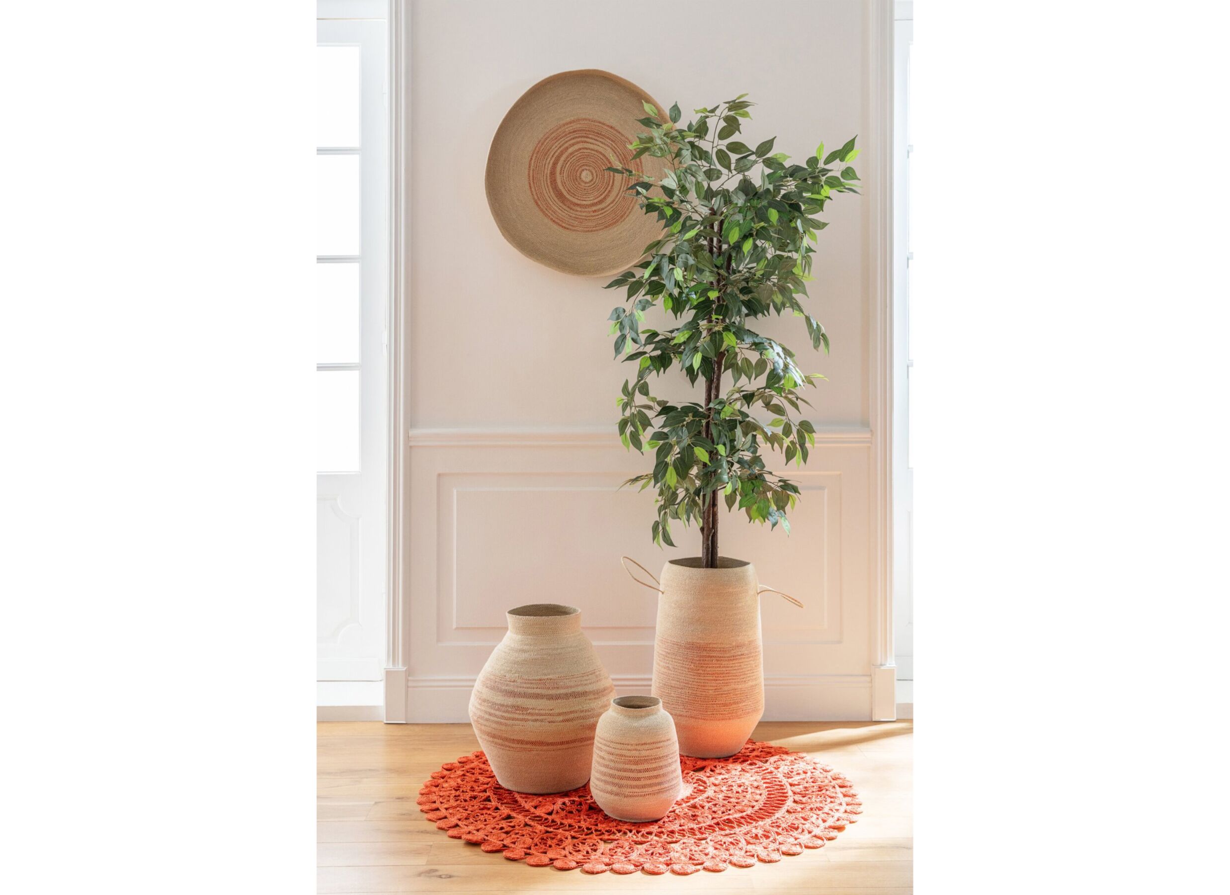 Foto ambiance - Panier H29cm - herbier marin - naturel
