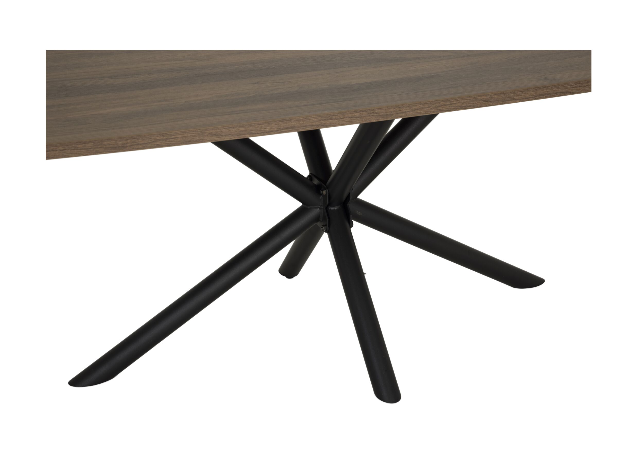 Detailfoto - Tafel 225x100cm - melamine - brushed walnut nature