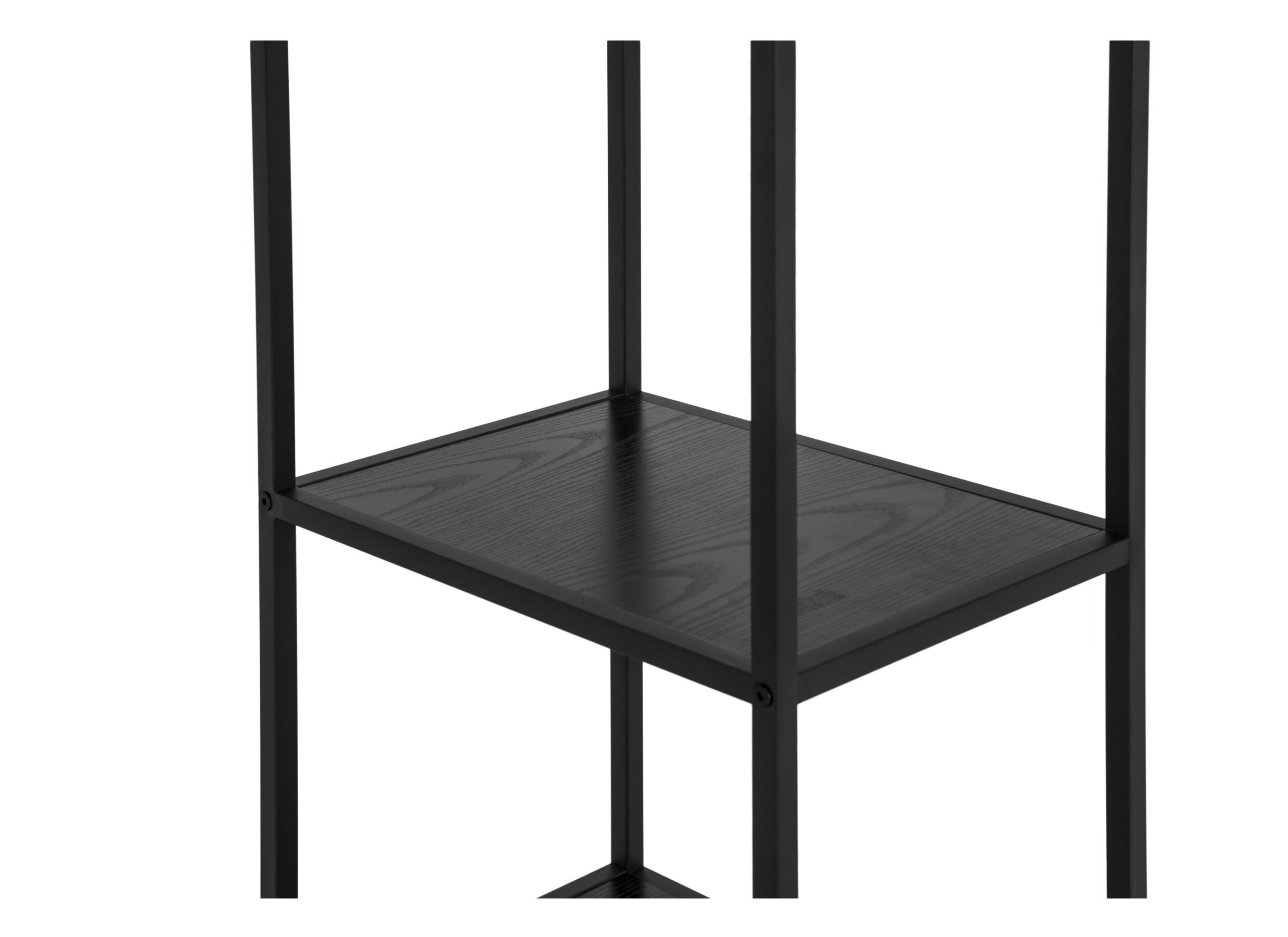 Detailfoto - Kledingrek Gallo 90x40x178cm - melamine metaal - zwart