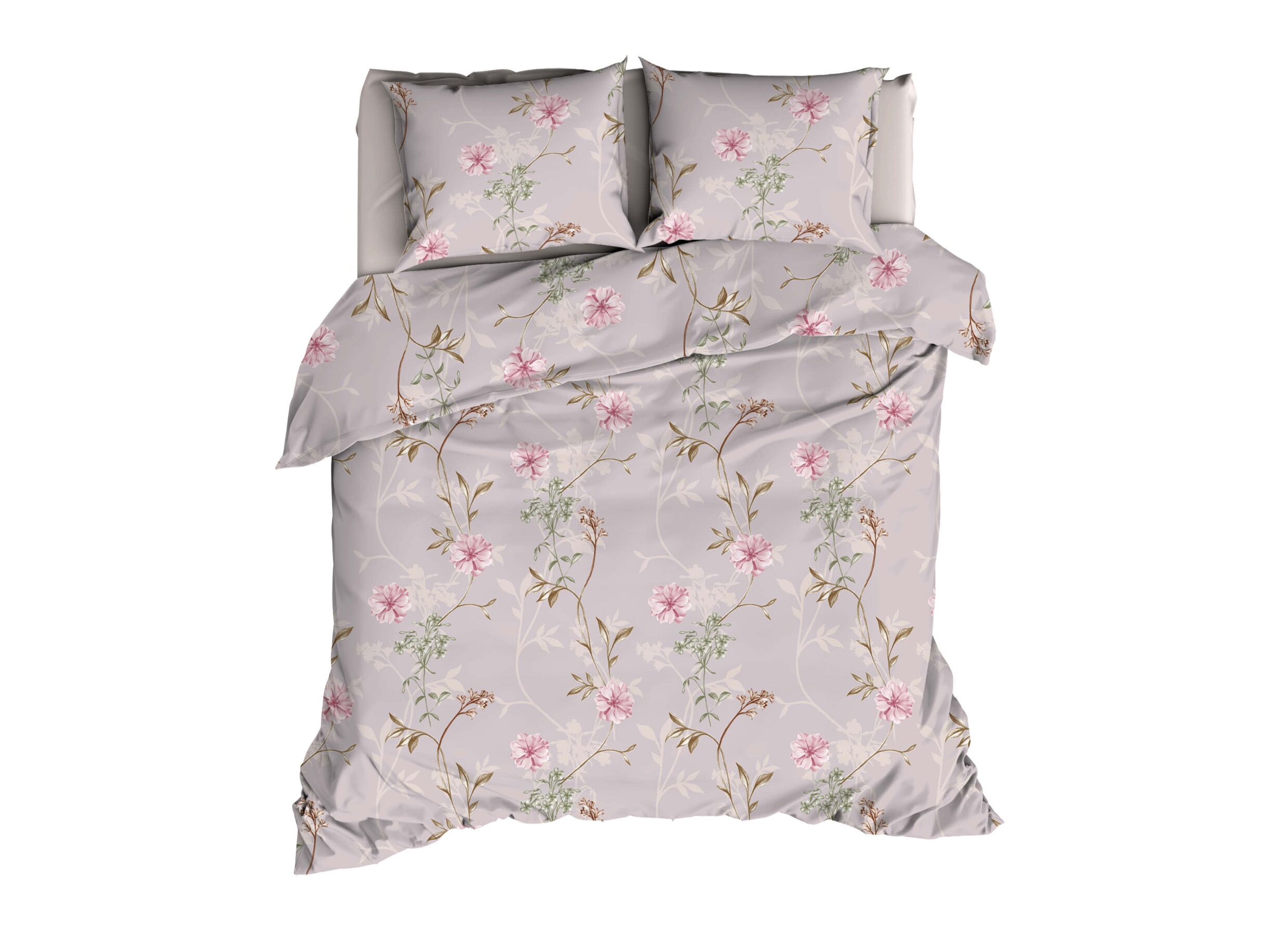 Dekbedovertrek Raisa 240x200/220cm - satijn - rose - Housse de couette Raisa 240x200/220cm - satin - rose