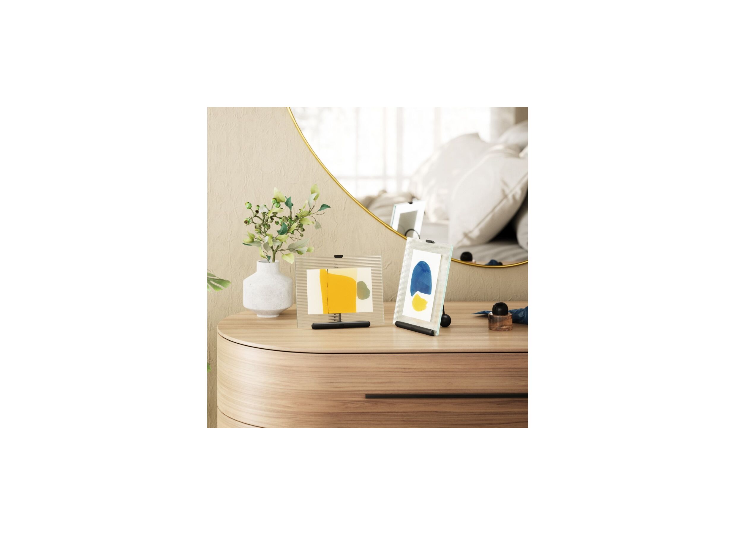 Foto ambiance - Cadre photo Flute 16x20cm - verre - noir
