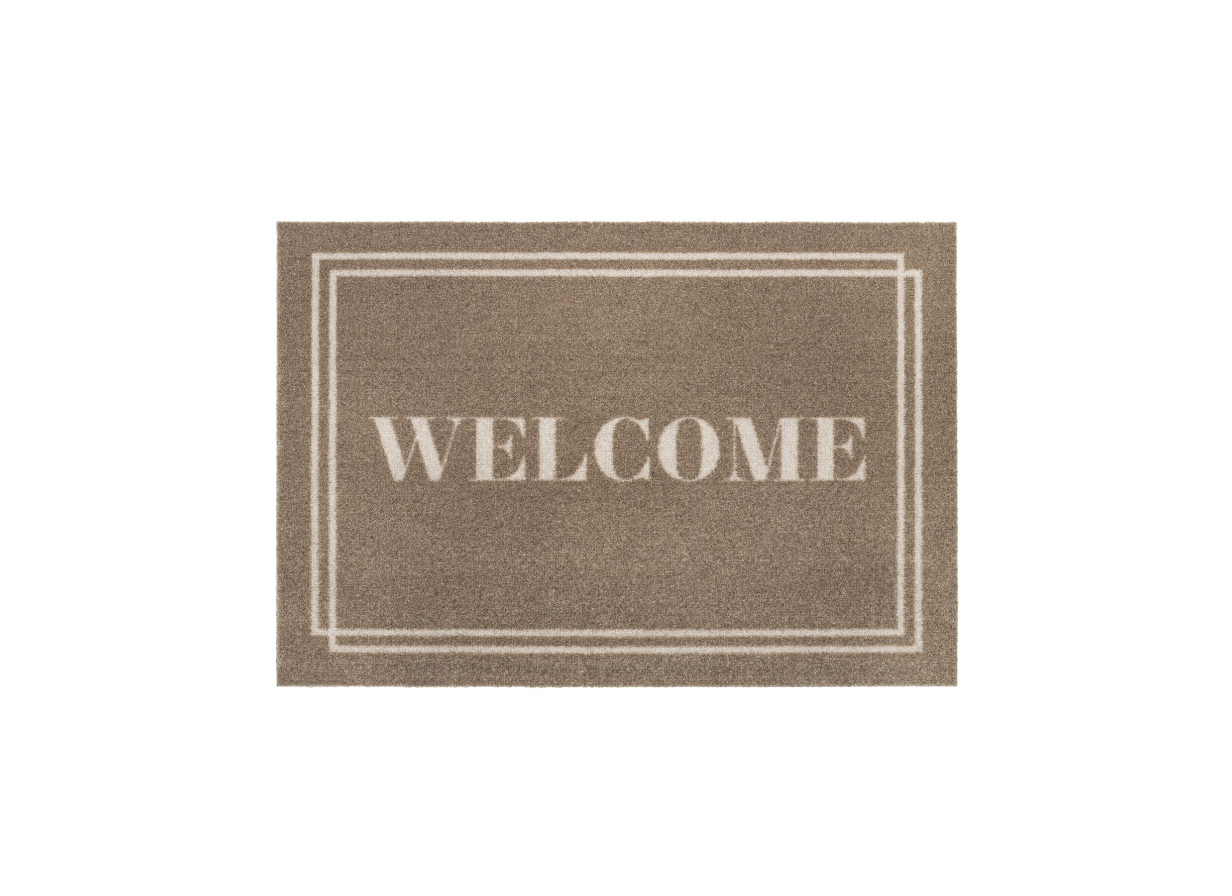 Hoofdfoto - Deurmat Mondial Frame Brown 60x40cm polyamide beige