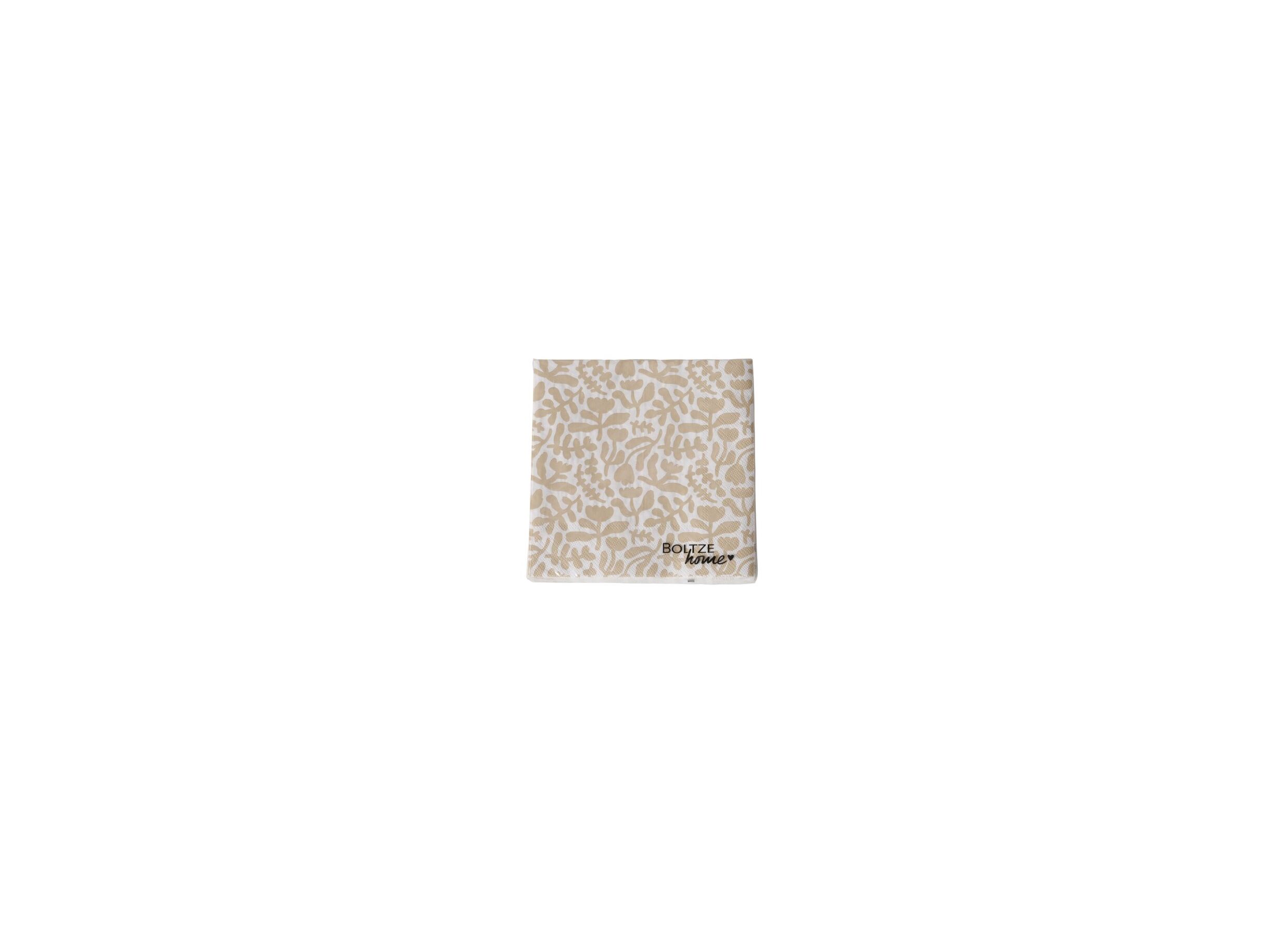  20 pièces - Serviette Merle 17x17cm multicolore, 20 pièces