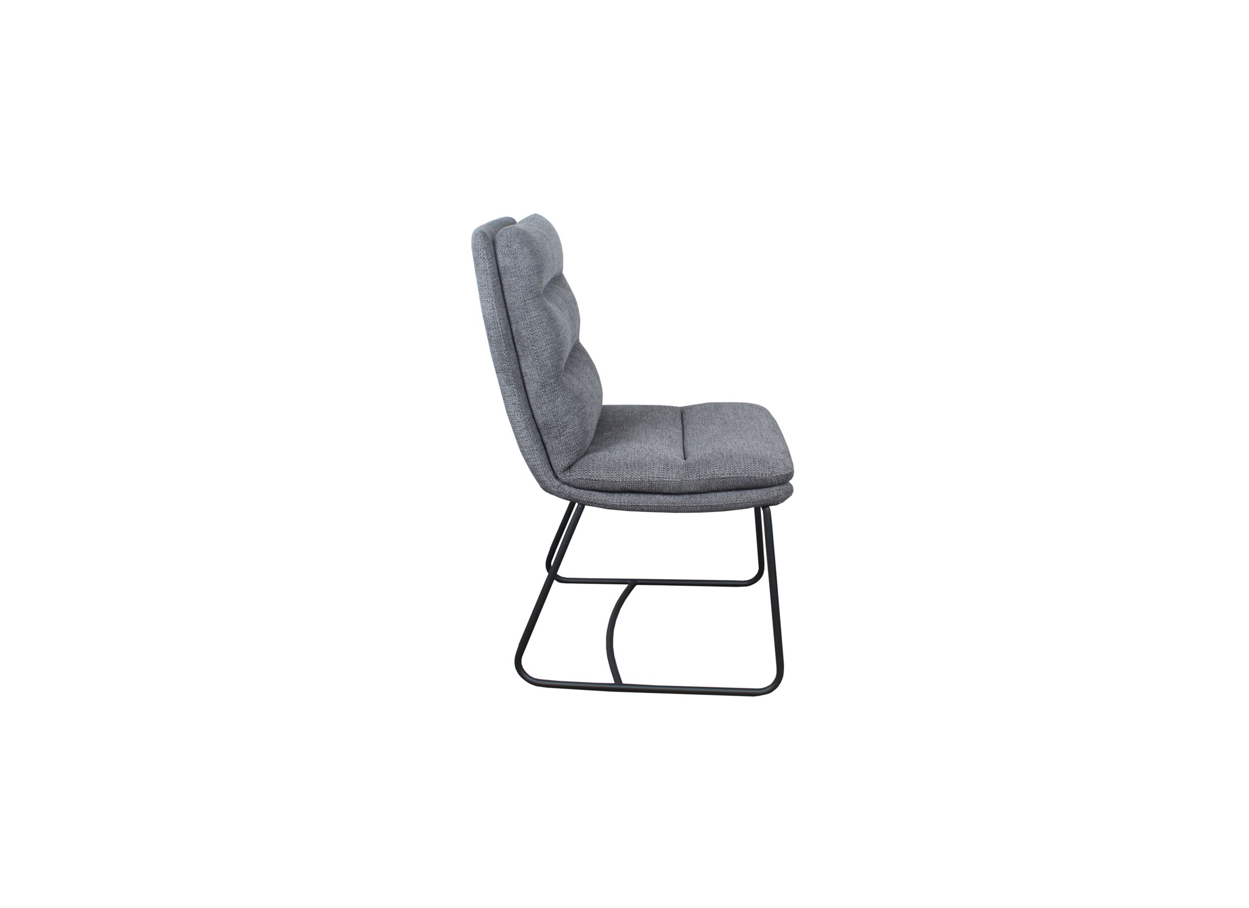Stoel Crux 64x50x92cm - stof - grijs