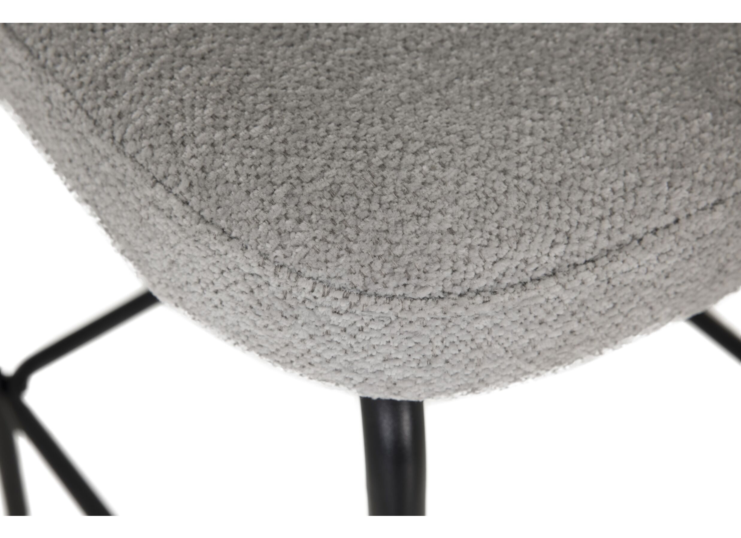 Detailfoto - Barstoel Shell ZH65cm - stof - grijs