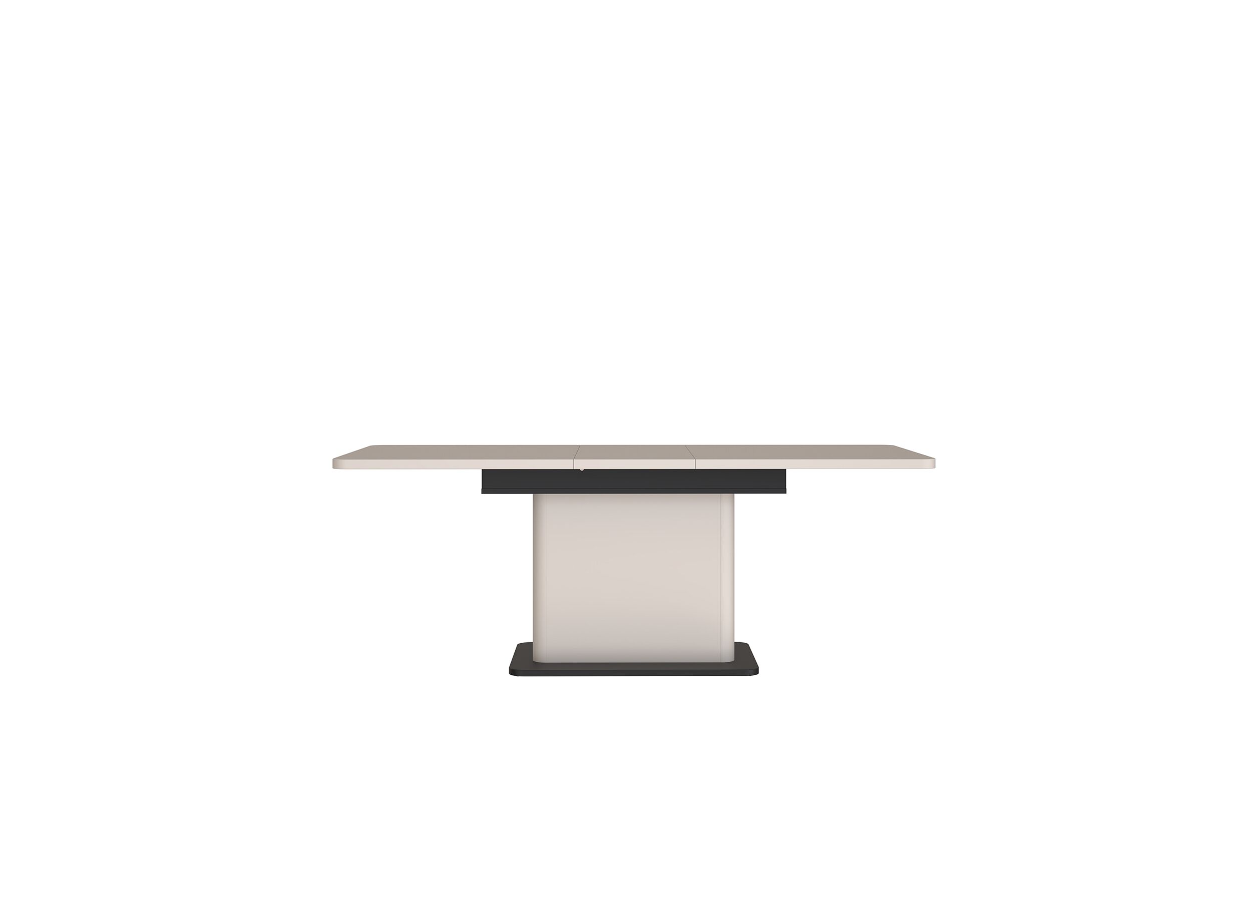 Table Vodol 160/200x90cm - panneau décor - sable/noir