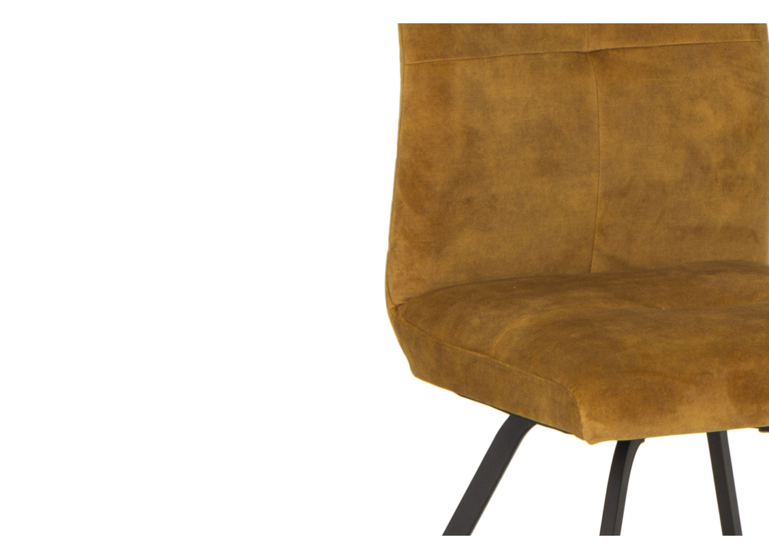 Stoel Adore 46x60x87cm - stof - goud