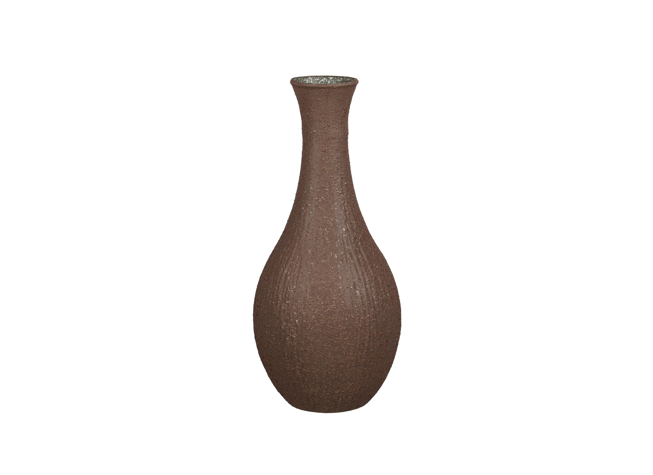 Vaas Dix Ø34x75cm - gerecycleerd glas - bruin - Vase Dix Ø34x75cm - verre recyclé - brun