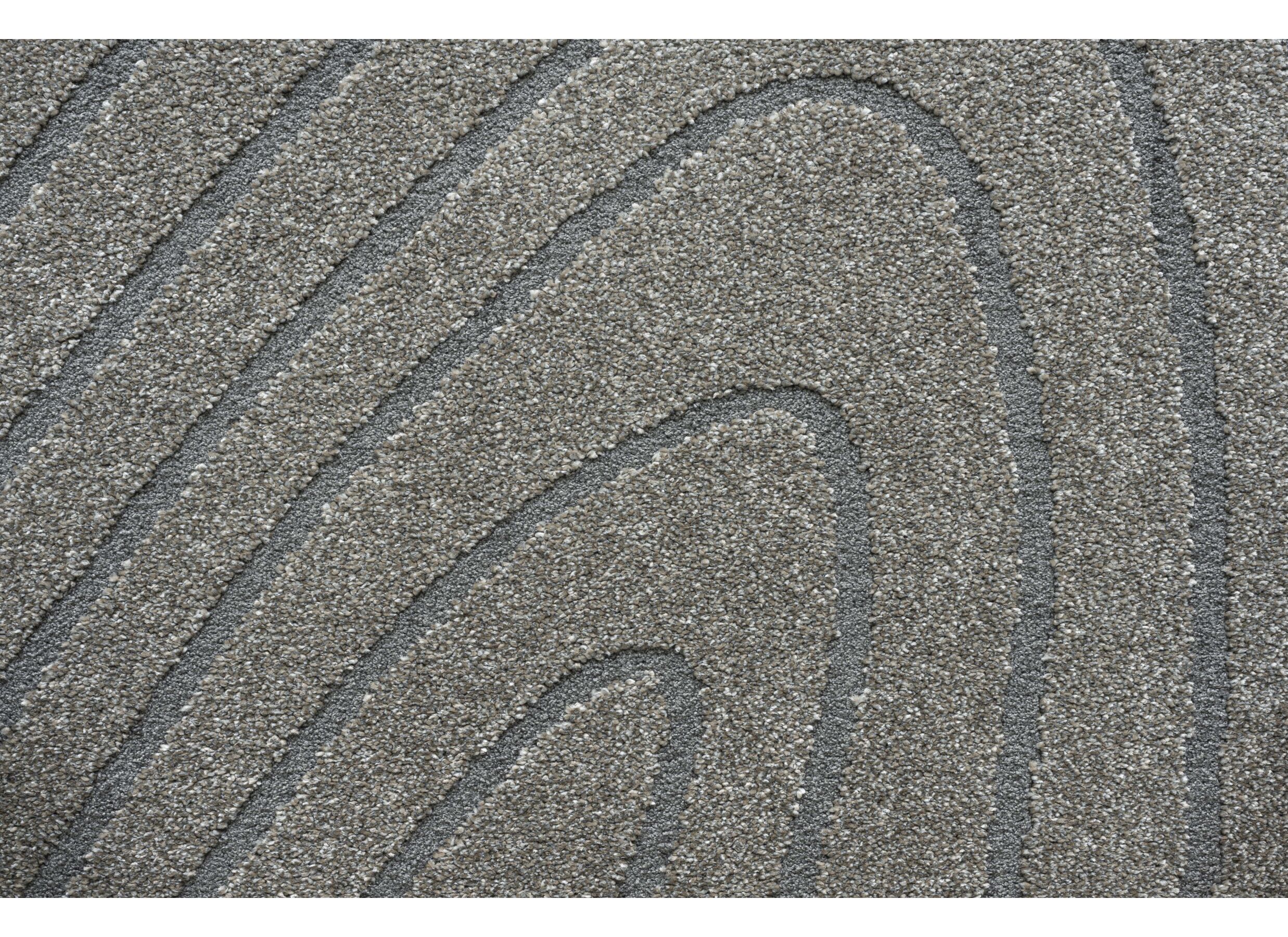 Tapijt Trevos 160x230cm - polyester - grijs