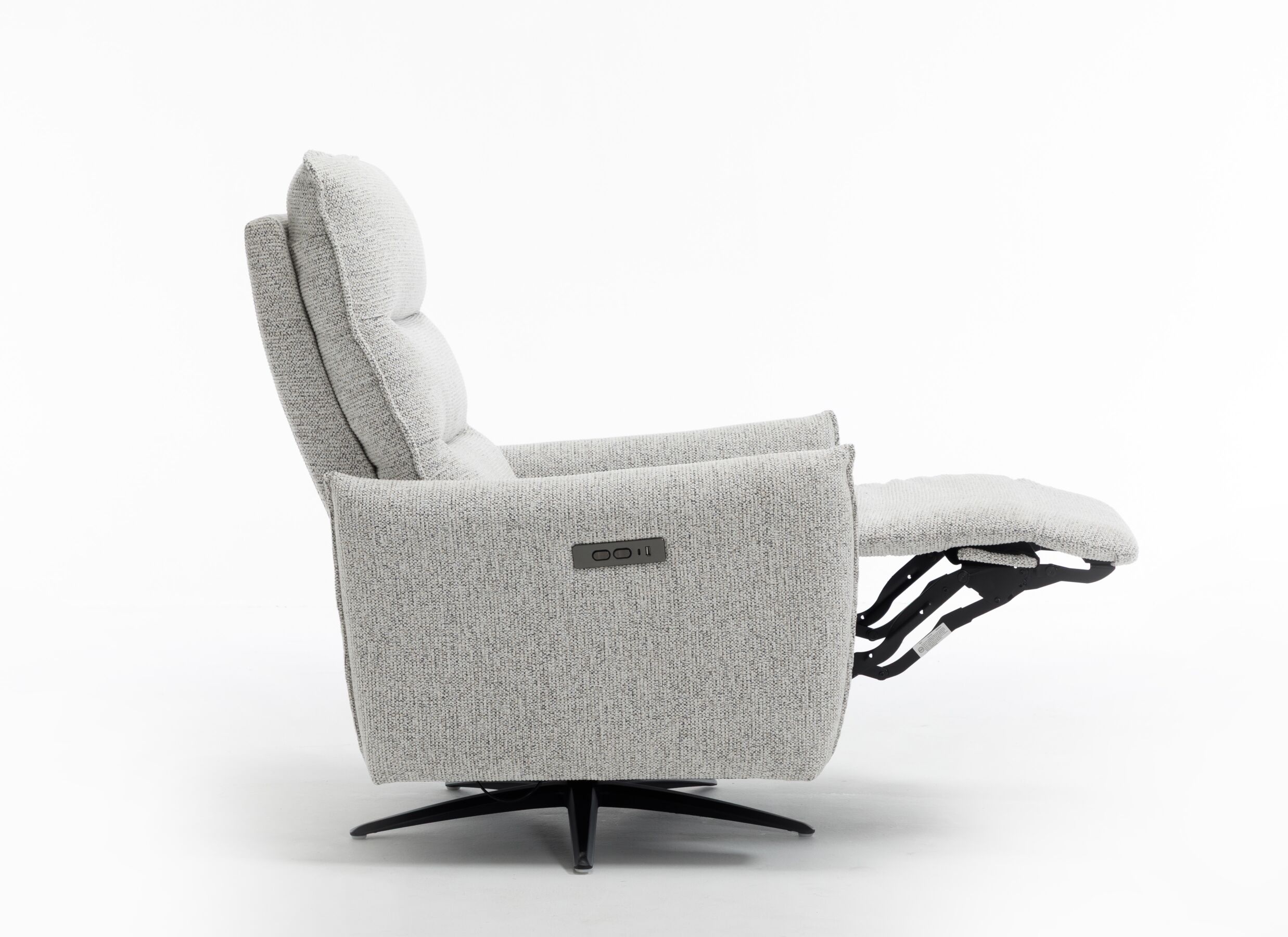 Aperçu - Fauteuil relax Jorge électrique - tissu - greige