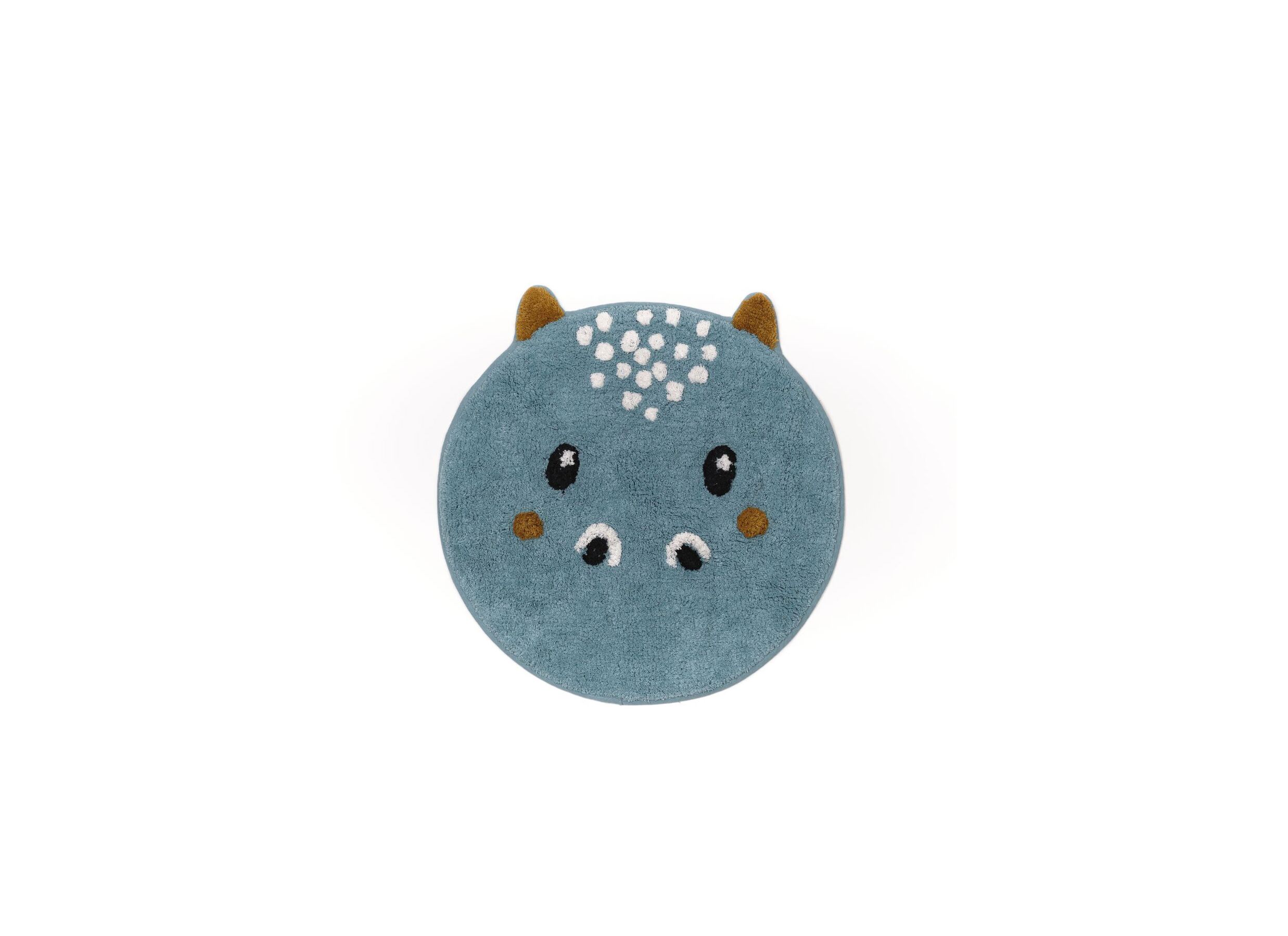 Kindertapijt Dino 50x60cm blauw