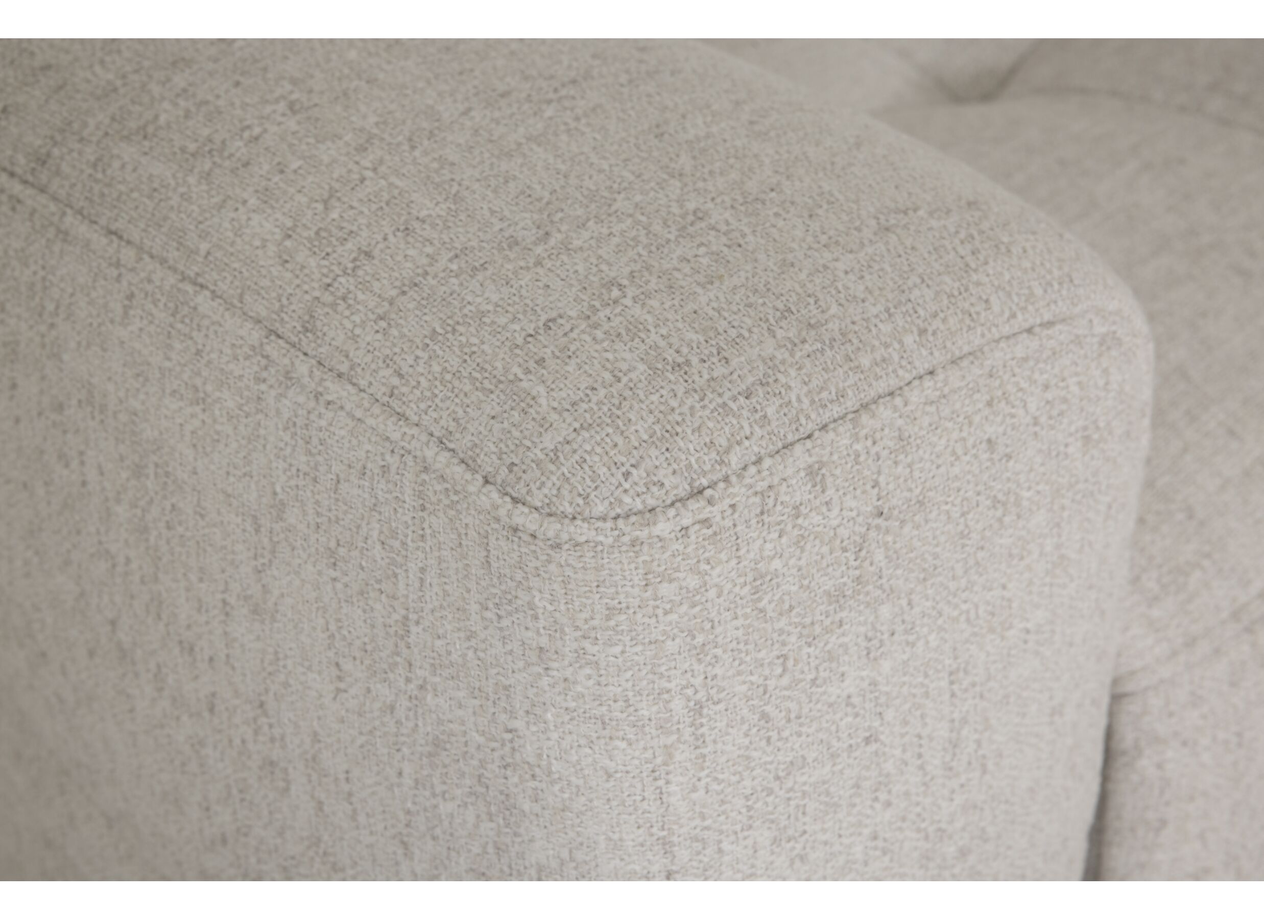 Detailfoto - Hoeksalon Knight 317x255cm - stof - beige met relax