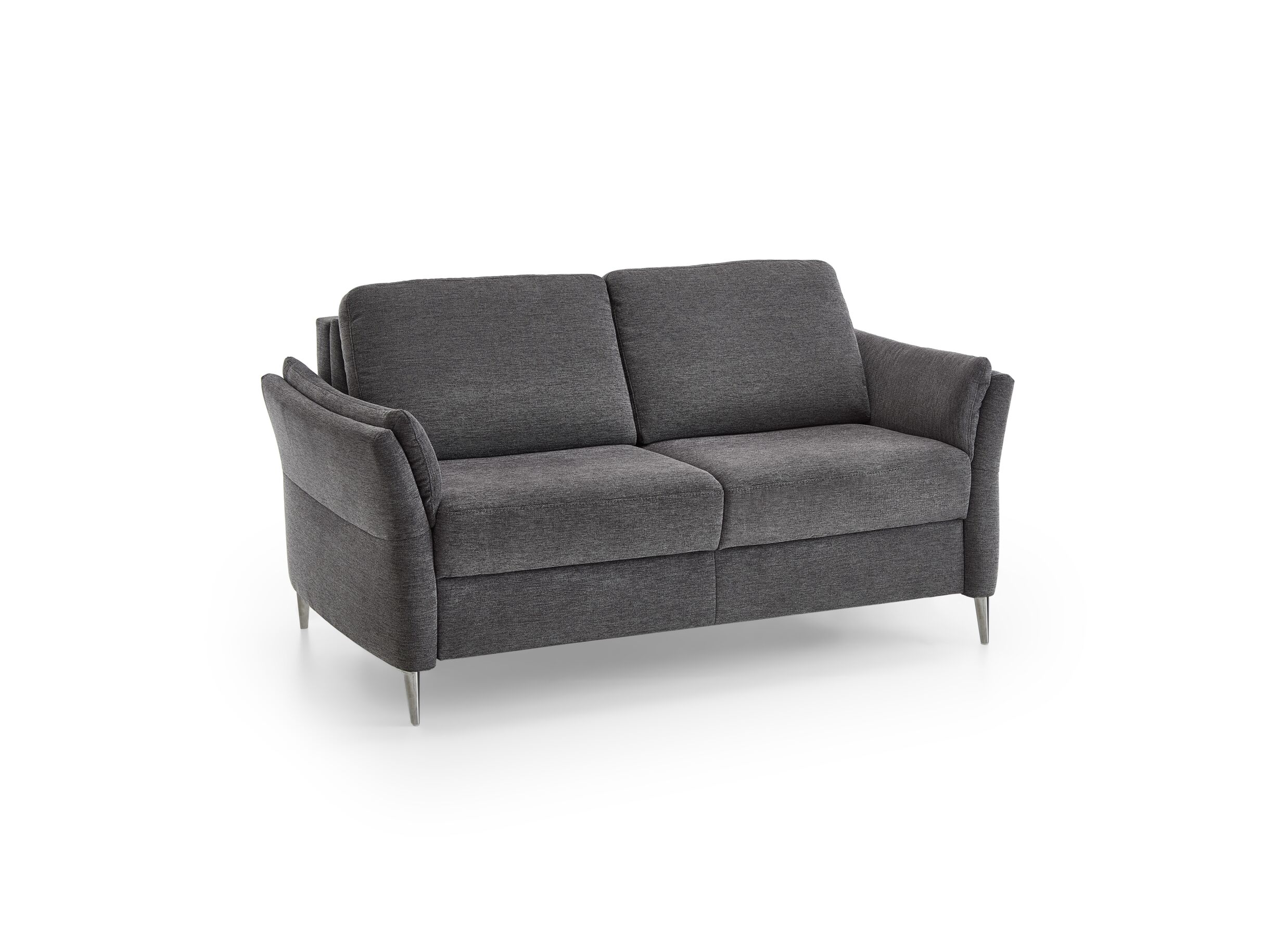 Overzichtsfoto - Zetelbed Alea 2-persoons - stof - antraciet met hoofdsteun