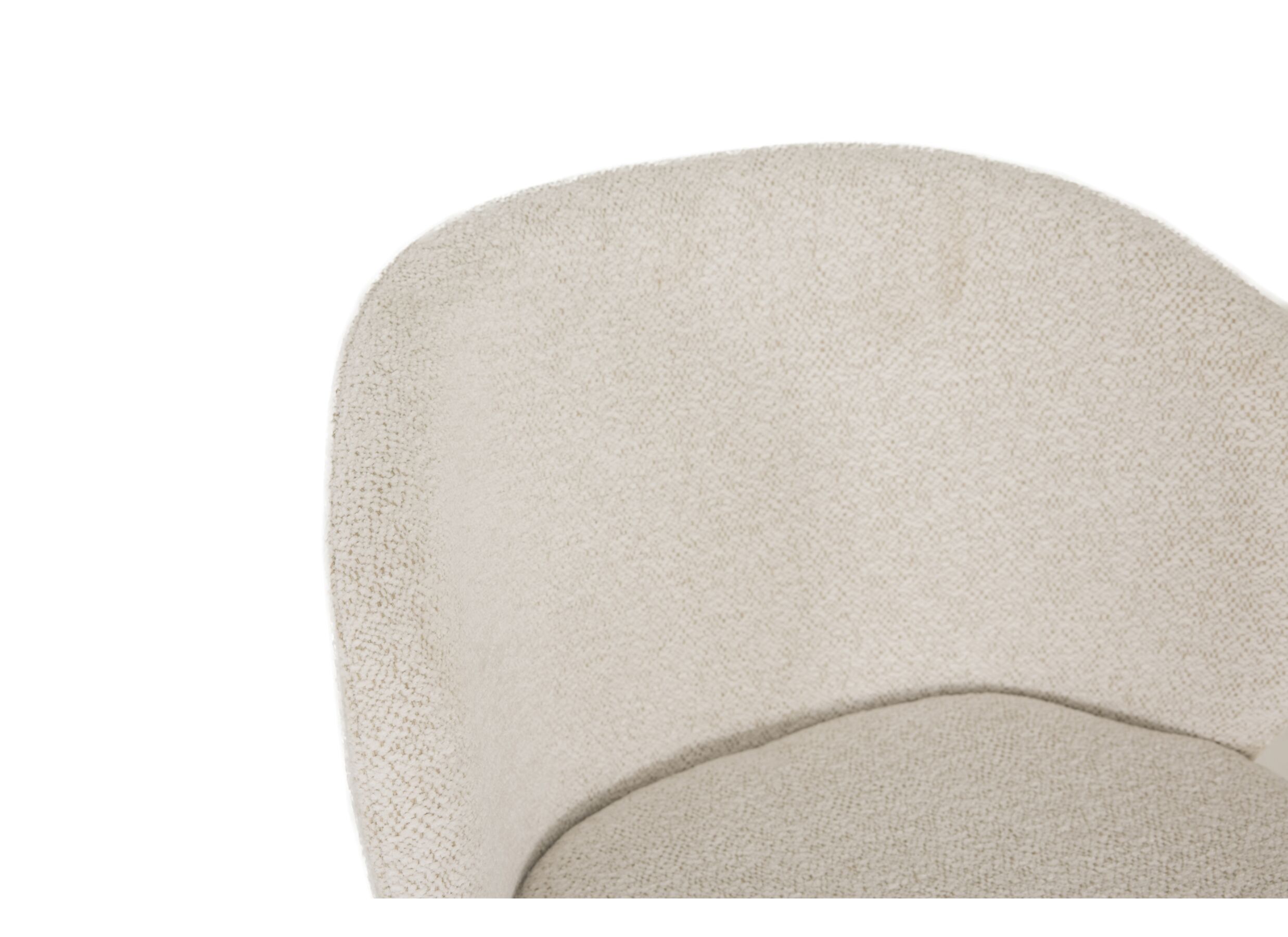 Barstoel Shell ZH65cm - stof - beige