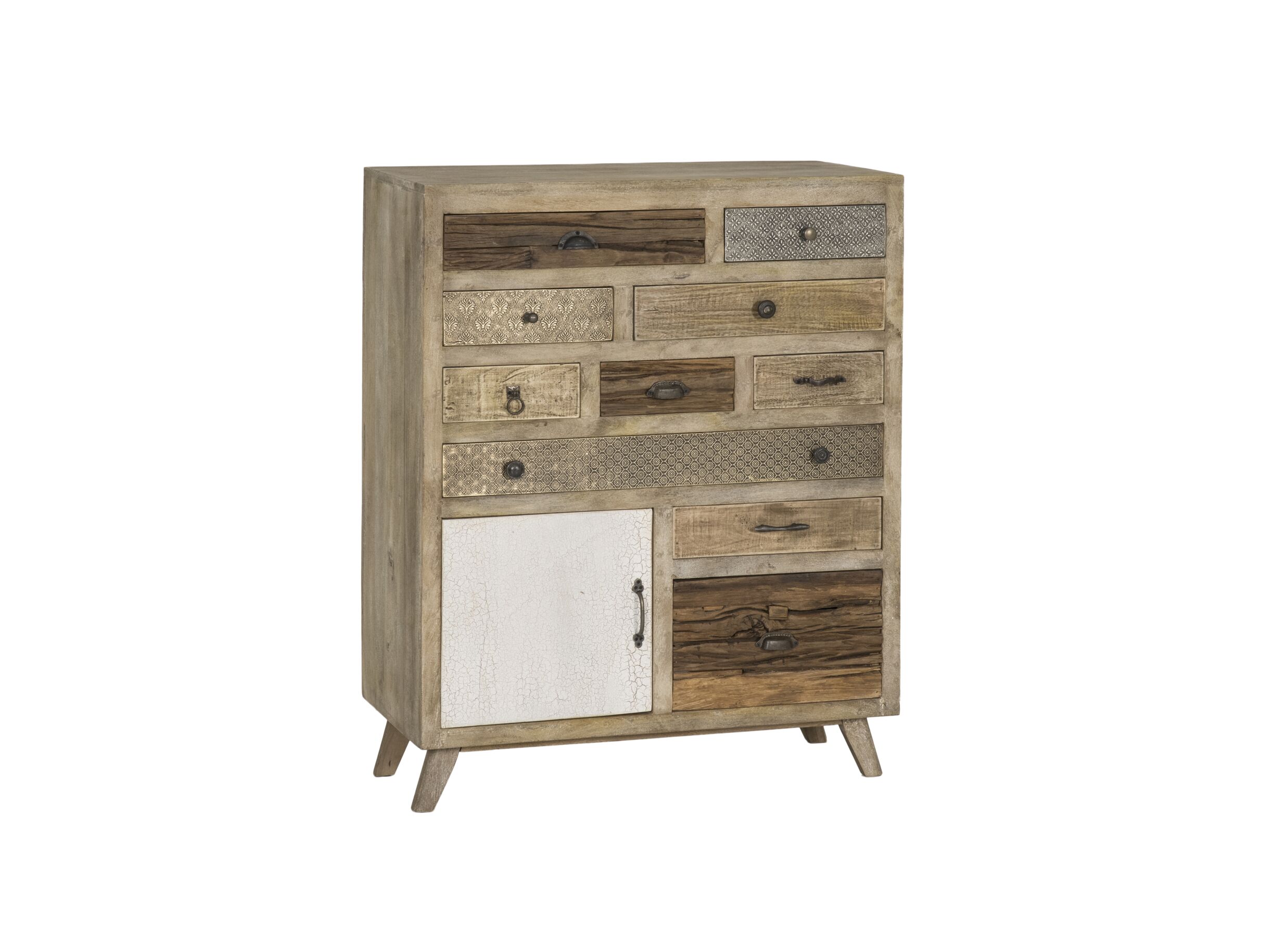Armoire Harem 90x40x112cm - Armoire Harem 90x40x112cm - mangue massif - marron & multicolor