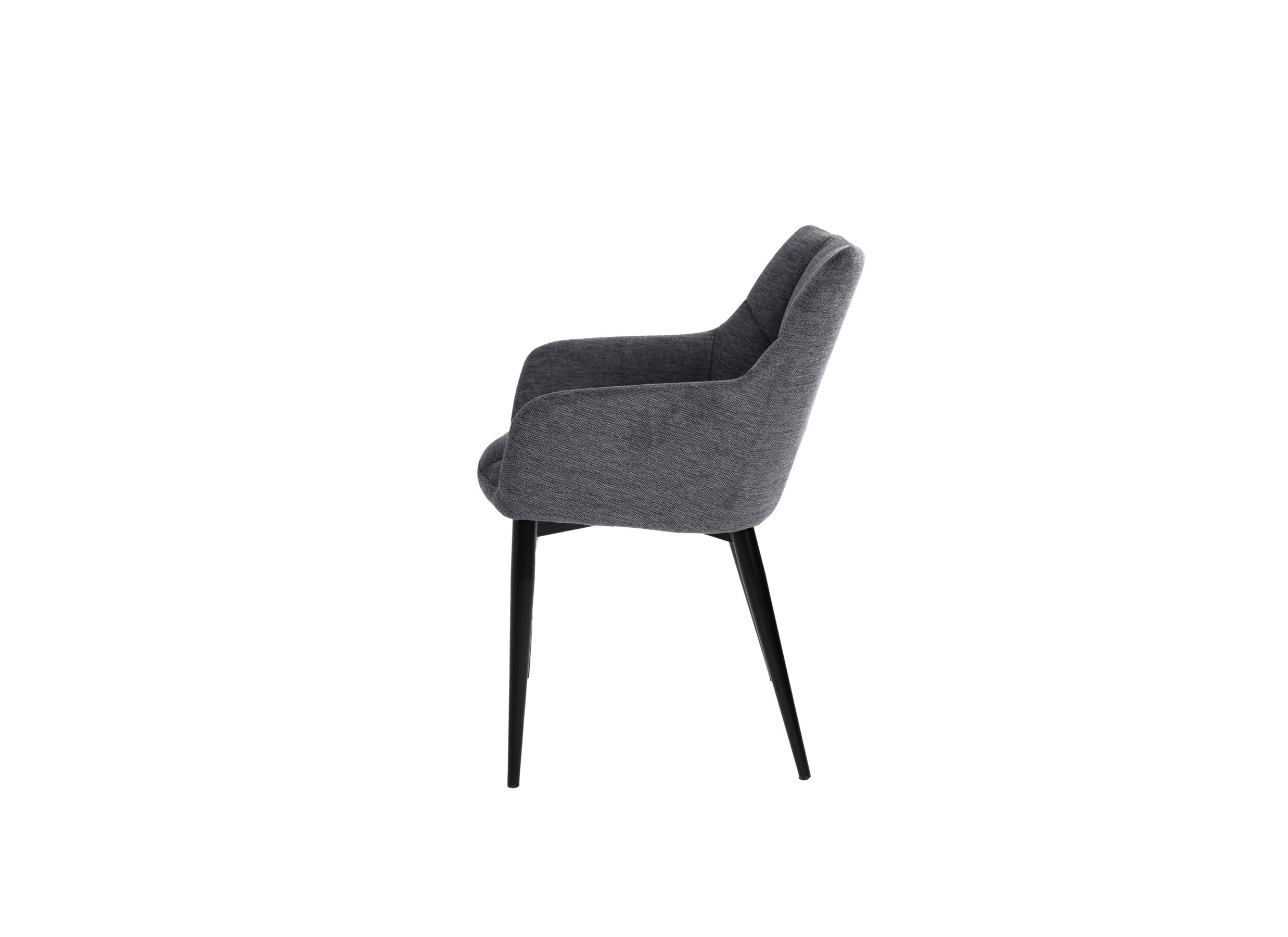 Fauteuil Conan 61x56x84cm - stof - donkergrijs
