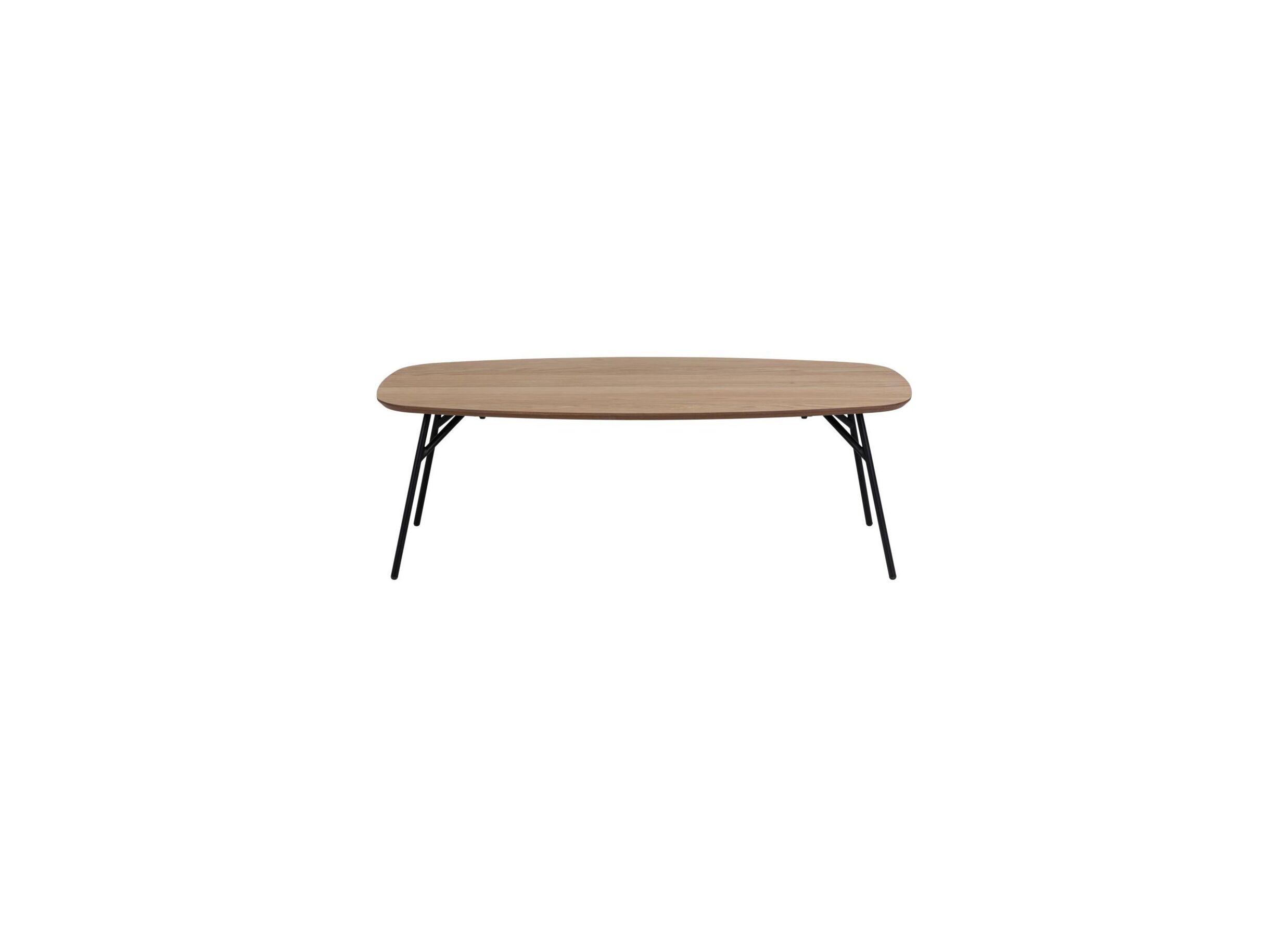 Aperçu - Table basse 120x60cm - MDF/métal - brun