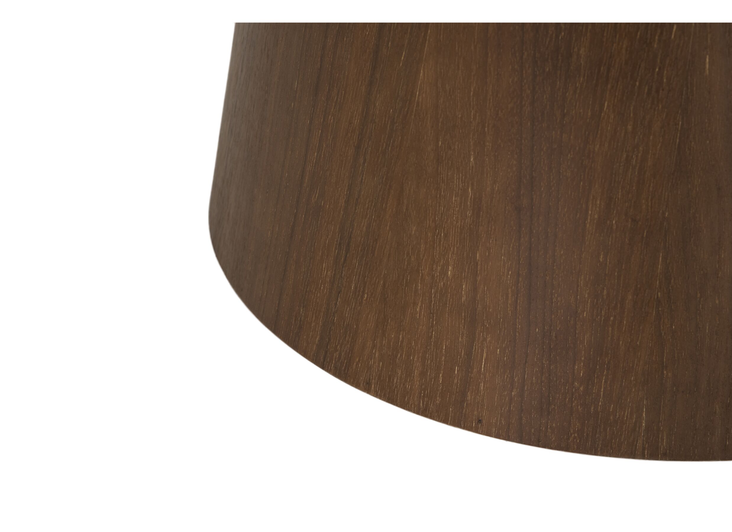 Detail - Table ronde Daytona Ø120cm - MDF - noyer