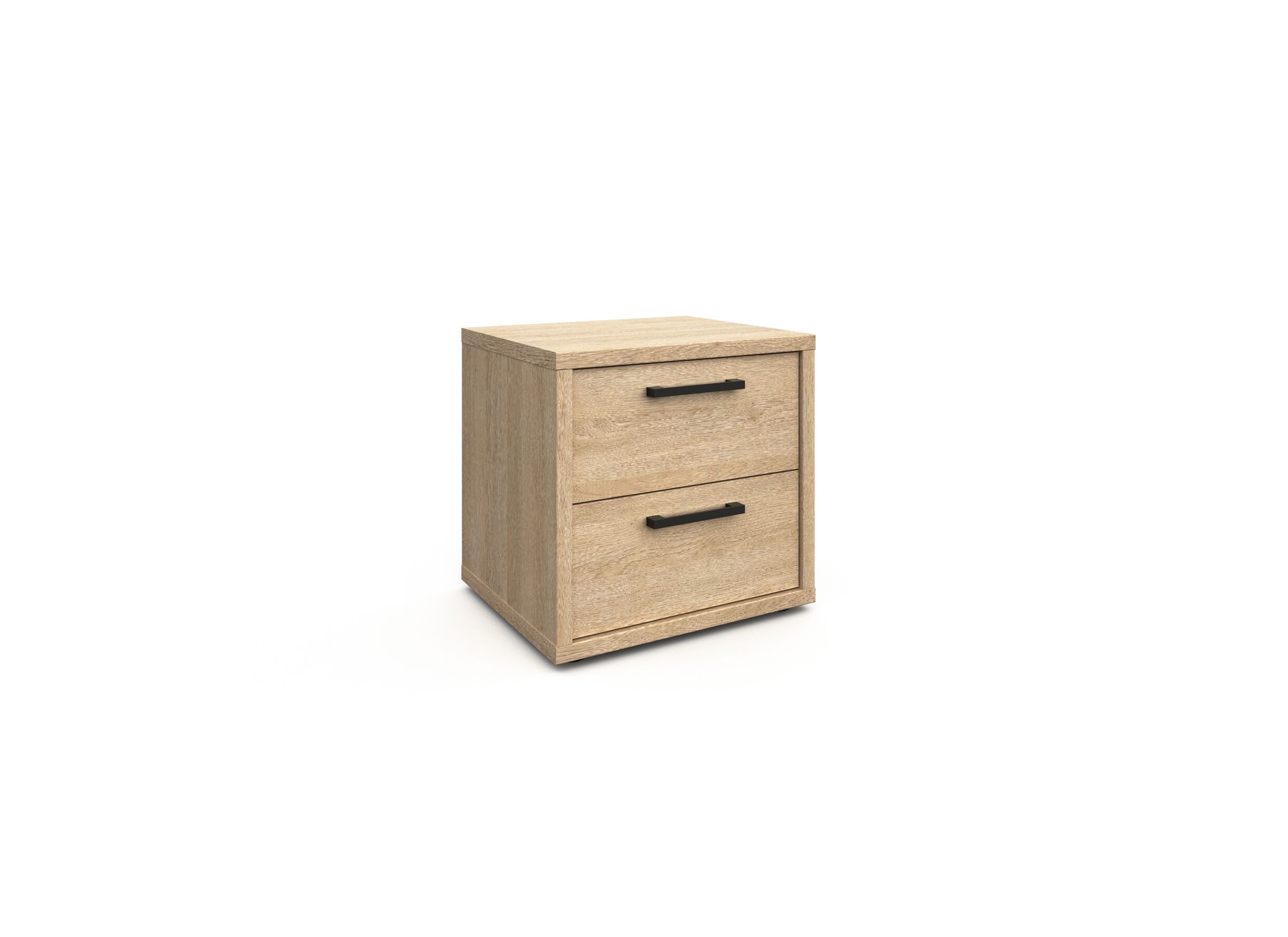 Plus Important - Table de chevet Tessa 52x44x51cm - mélamine - chêne sable