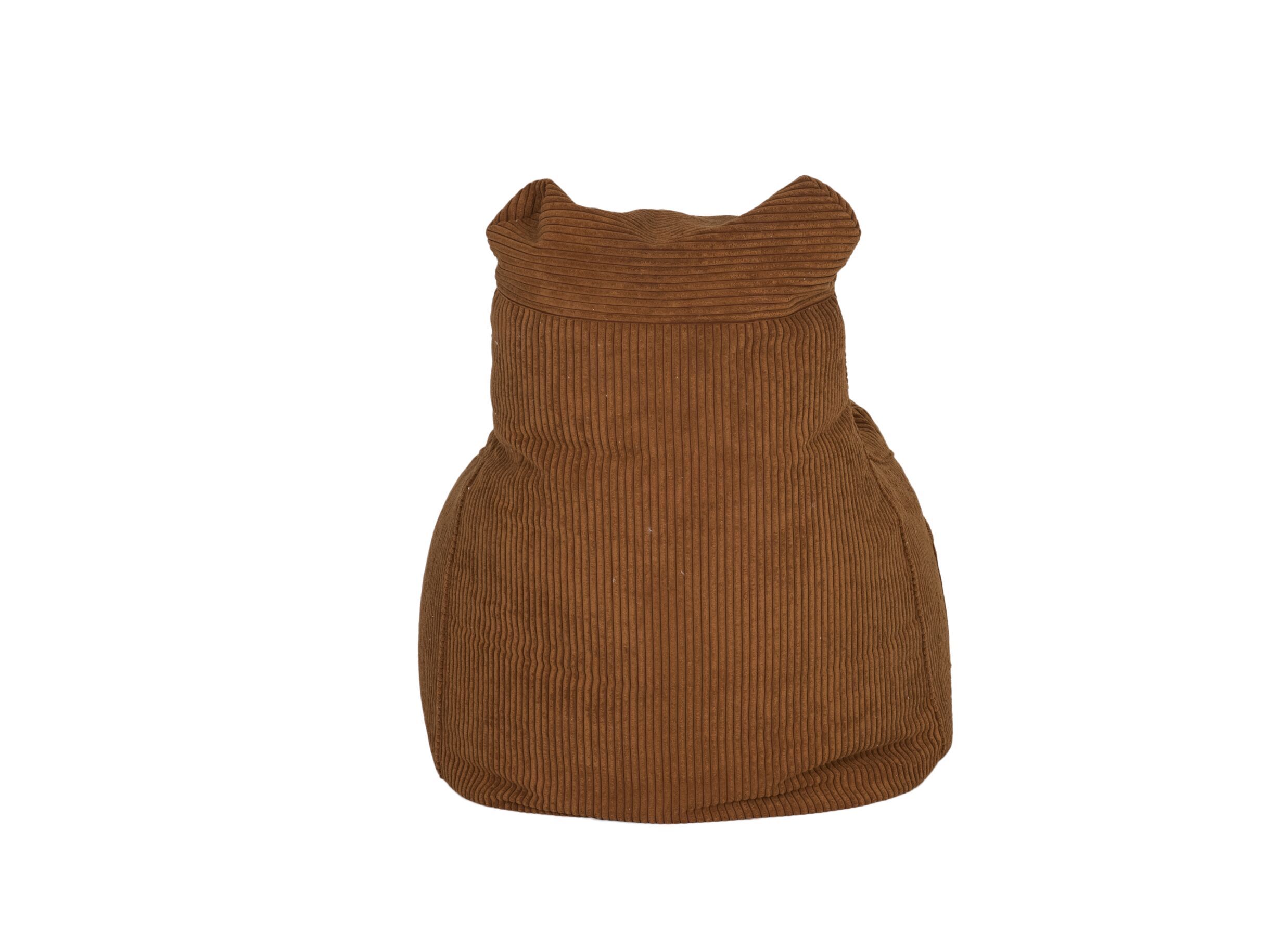 Pouf poire Pesaro tissu cognac