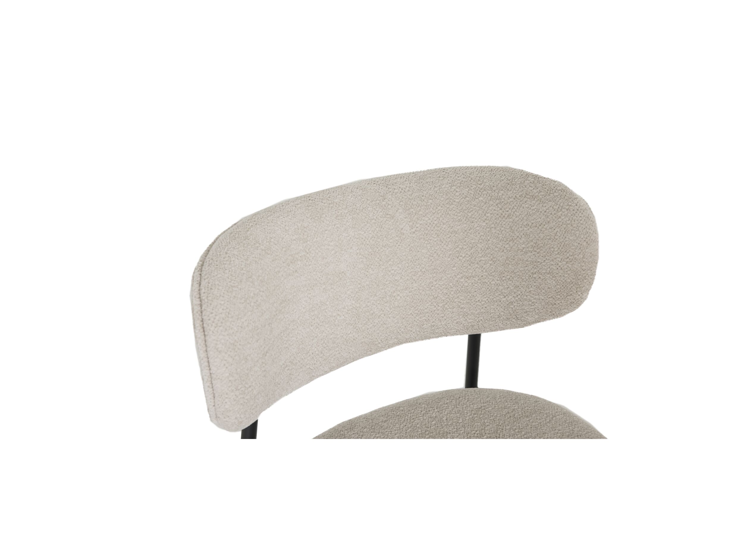 Detailfoto - Stoel Alien 43x43x66cm - stof - beige