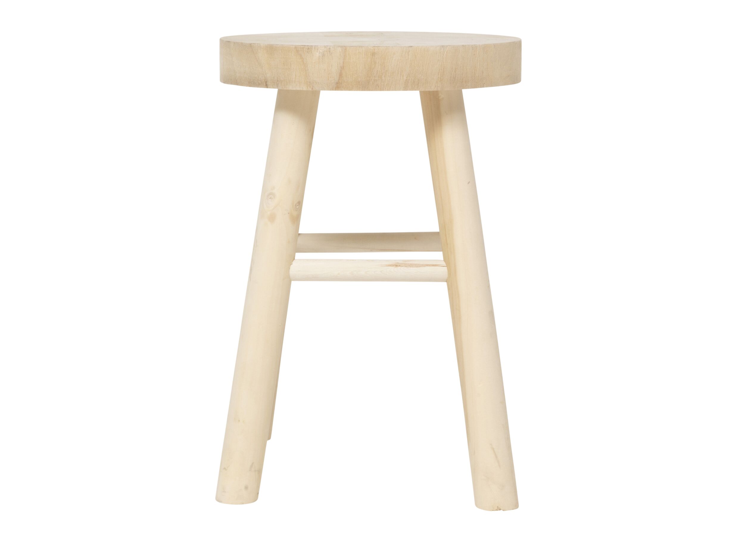 Aperçu - Tabouret Nyar Ø28xH41cm - paulownia massif - naturel