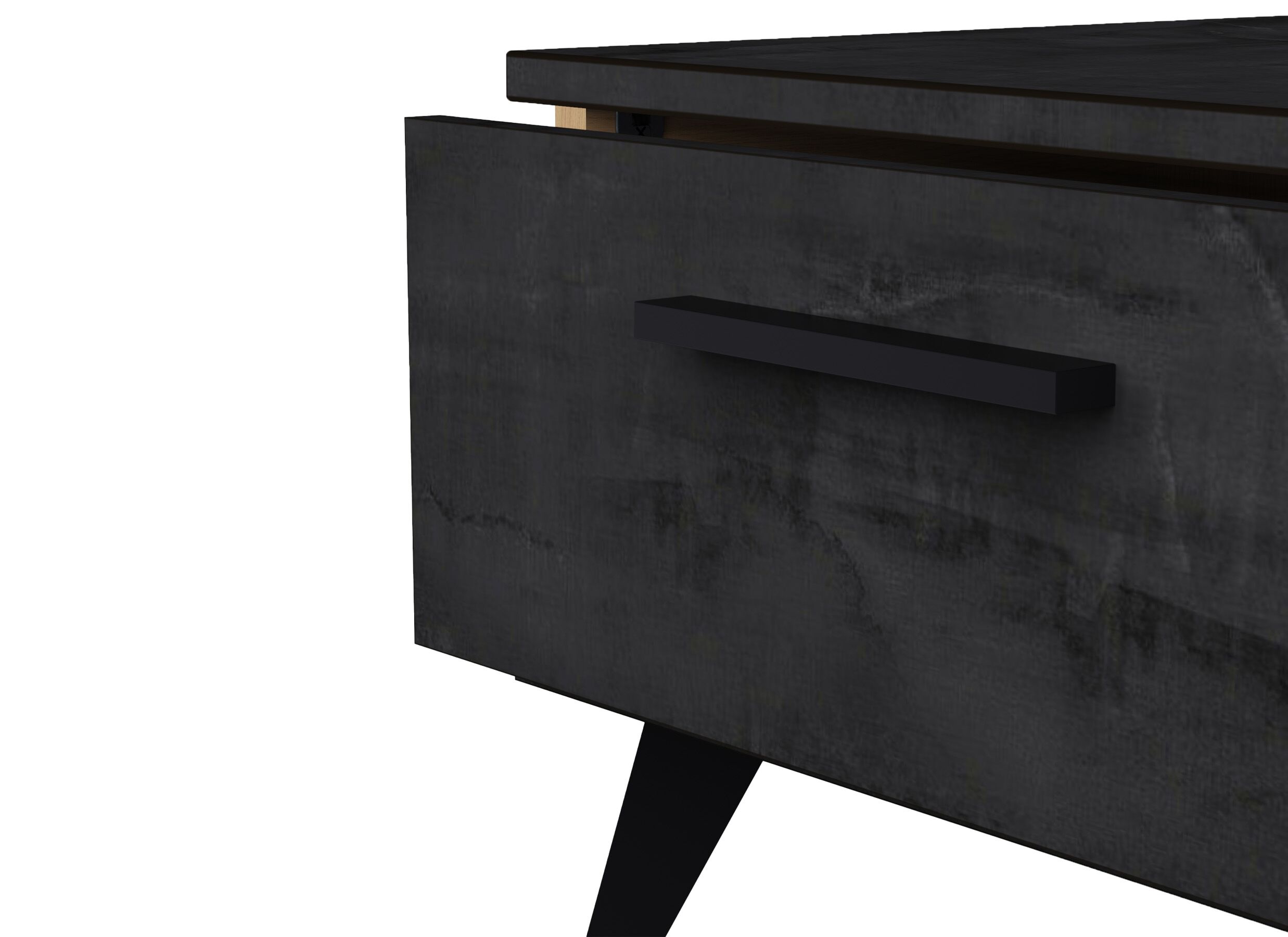 Detail - Table basse Kent 107x50xH35cm - décor - chêne de fil & sidewalk