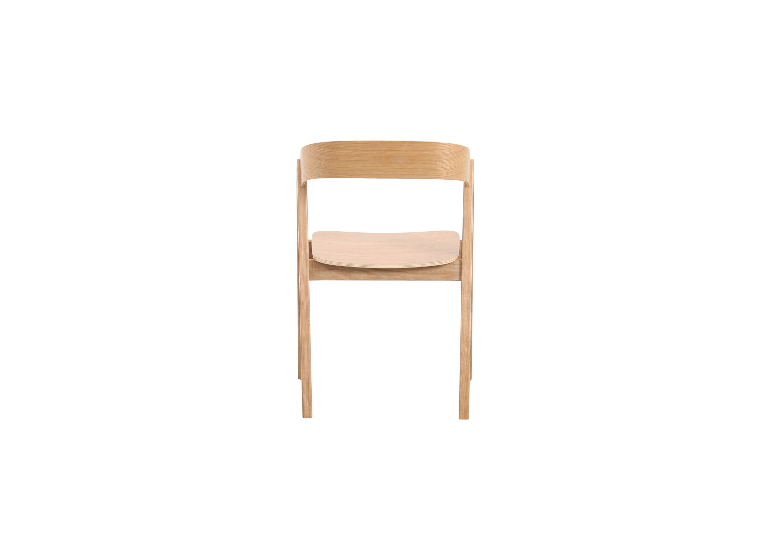 Aperçu - Chaise Pearson 50x54x80cm - placage chêne contreplaqué - naturel