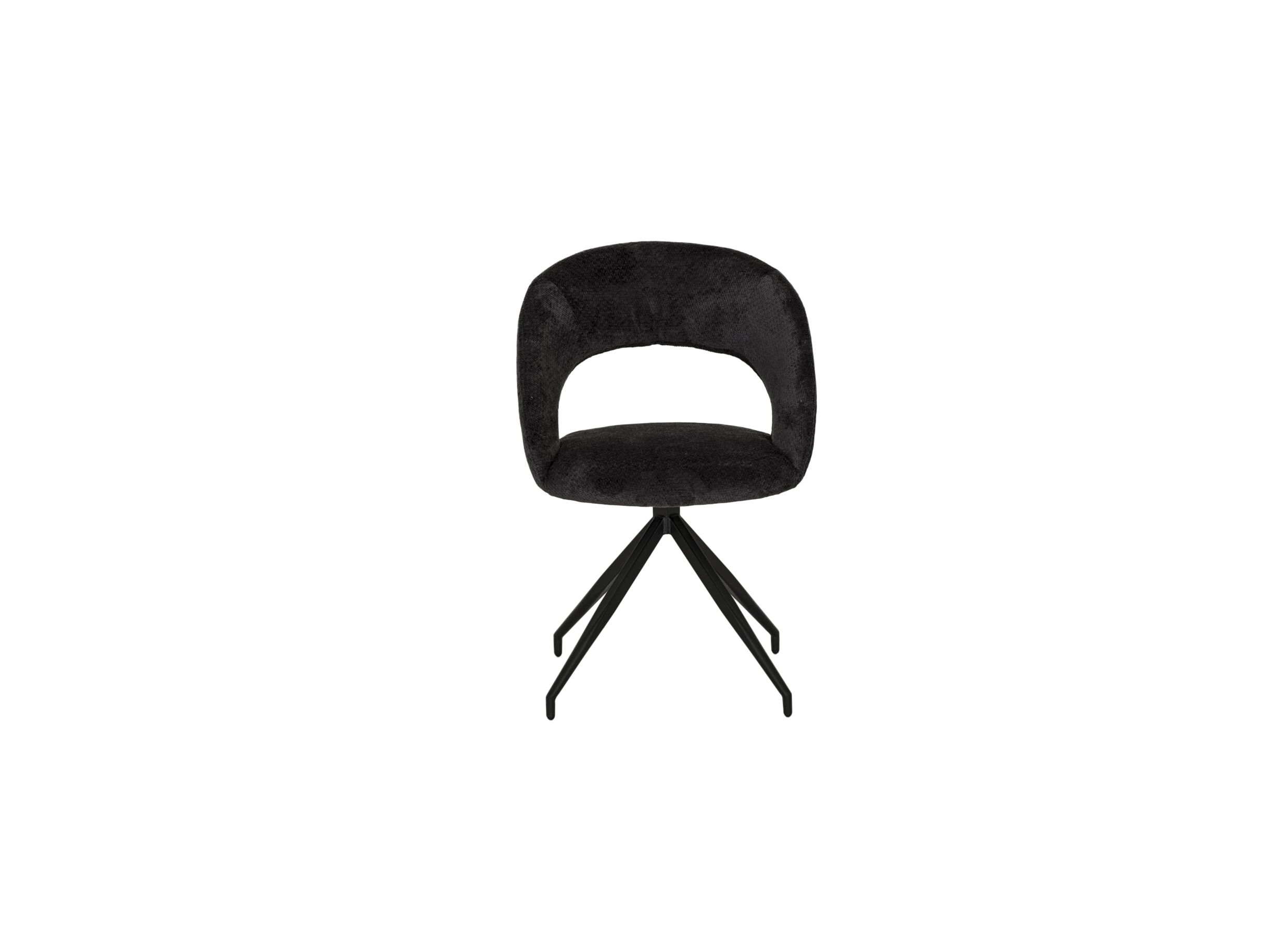 Aperçu - Chaise Indy 58x60x85cm - tissu - anthracite